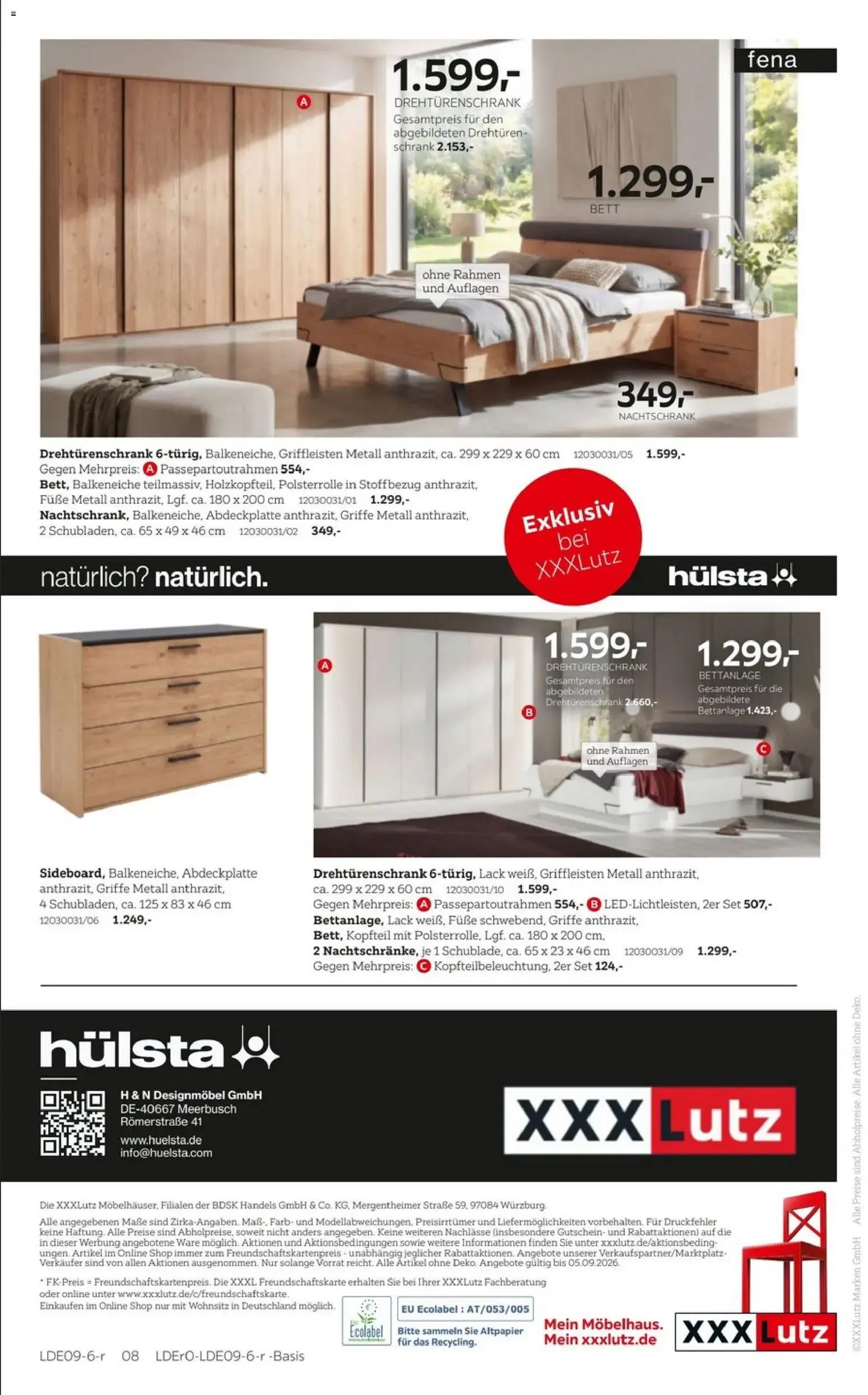 XXXLutz hülsta Design für guten Geschmack von 22. August bis 5. September 2026 - Prospekt seite 8