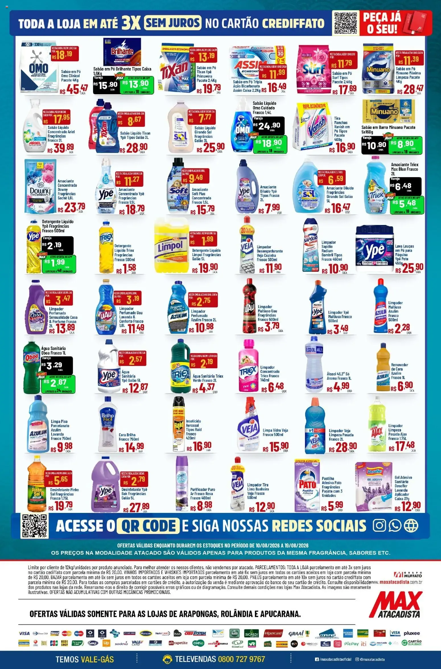 Encarte de Max Atacadista - Ofertas da semana de 10/08/2026 | Promoções Online 10 de agosto até 19 de agosto 2026 - Pagina 8