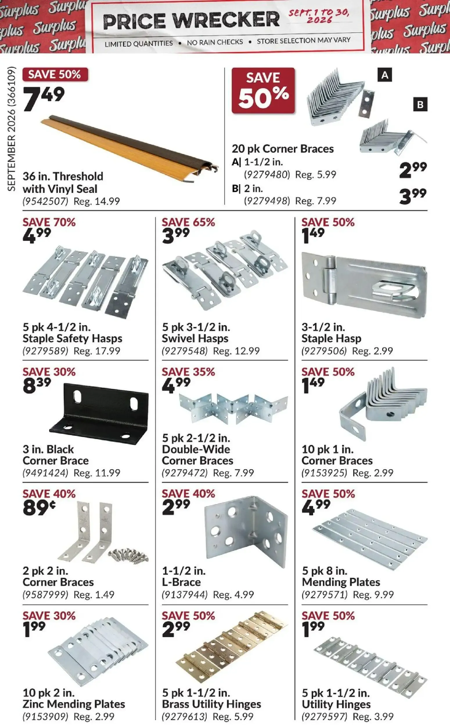 Princess Auto flyer- Price Wrecker from Sep 1, 2026 > weekly specials & deals from September 1 to September 30 2026 - flyer page 8