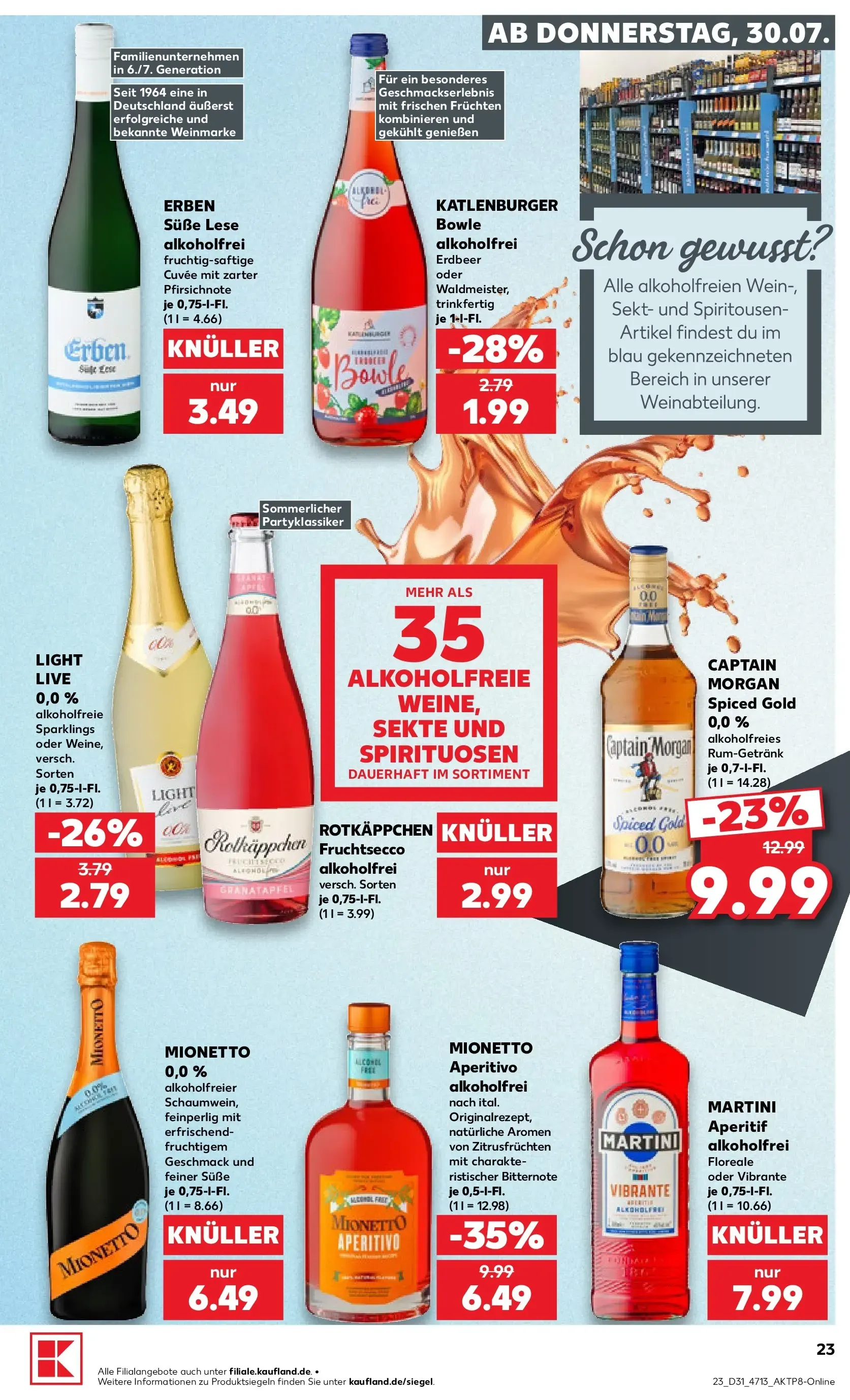 Prospekt Kaufland ab 30.07.2026 » Angebote Online zum Blättern von 30. Juli bis 5. August 2026 - Prospekt seite 23