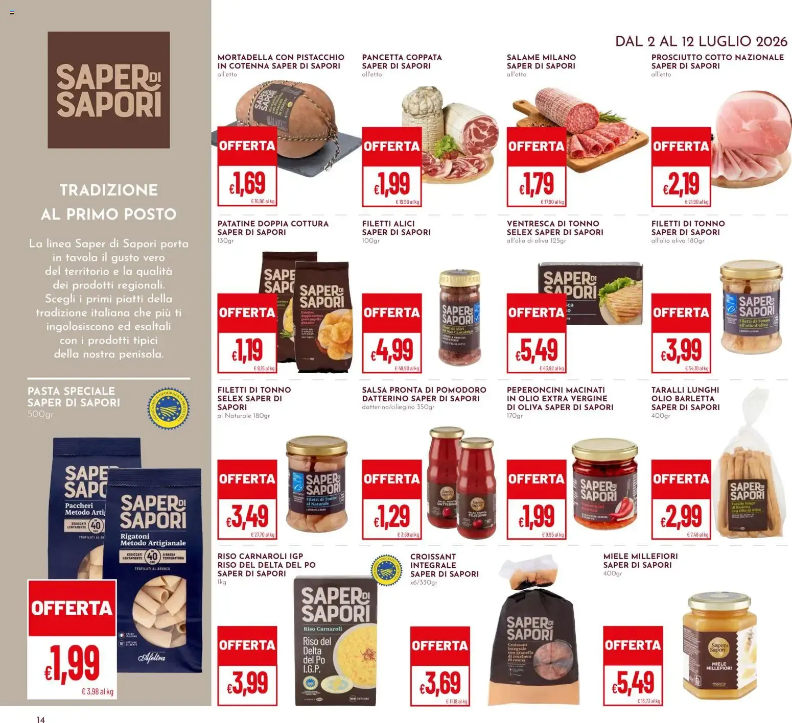 Iper Pan & Superpan: Grandi Marche fino al 50% da 2 luglio a 12 luglio di 2026 - Pagina del volantino 14