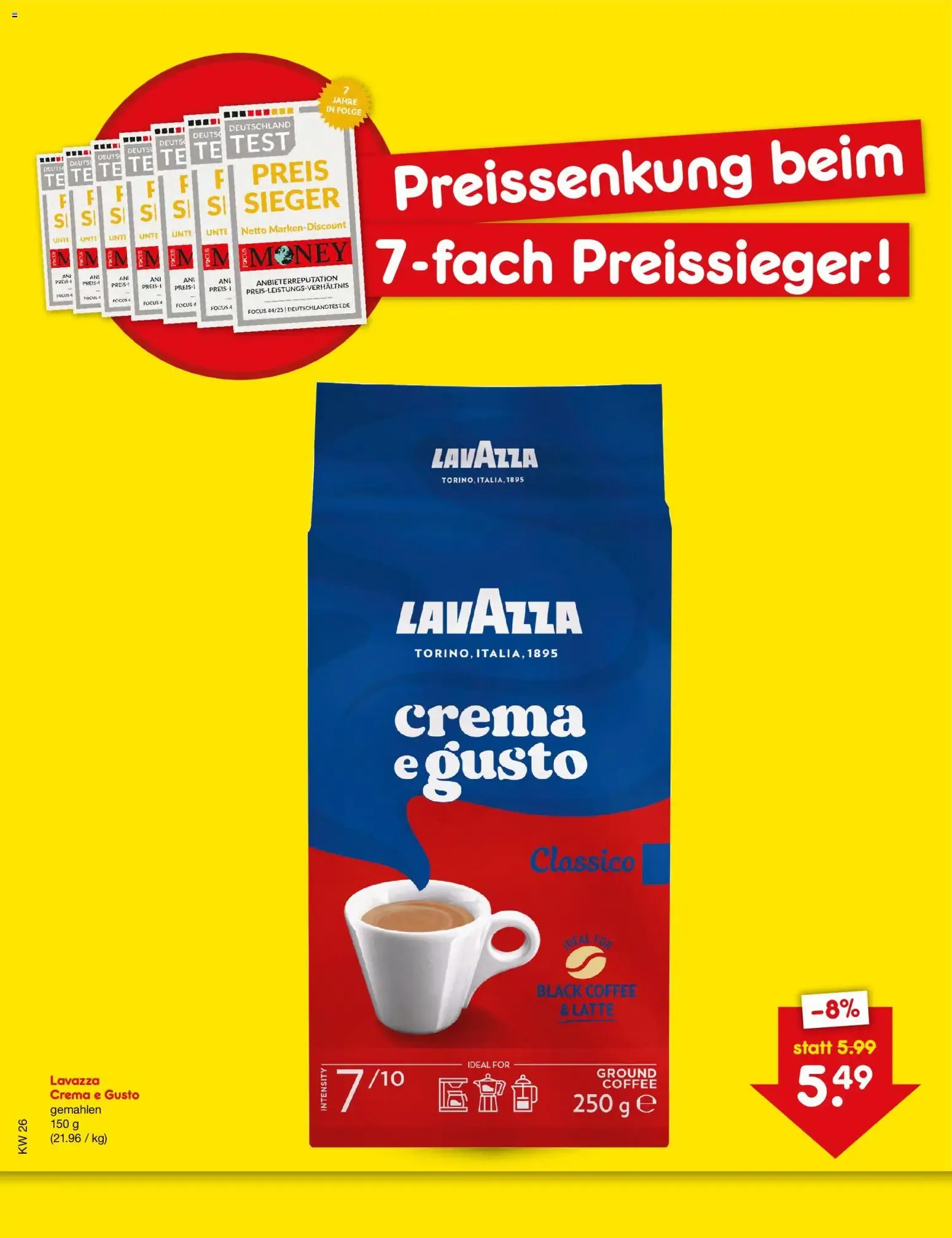 Preissenkung beim 7-fach Preissieger! Netto Marken-Discount von 23. Juni bis 29. Juni 2026 - Prospekt seite 1