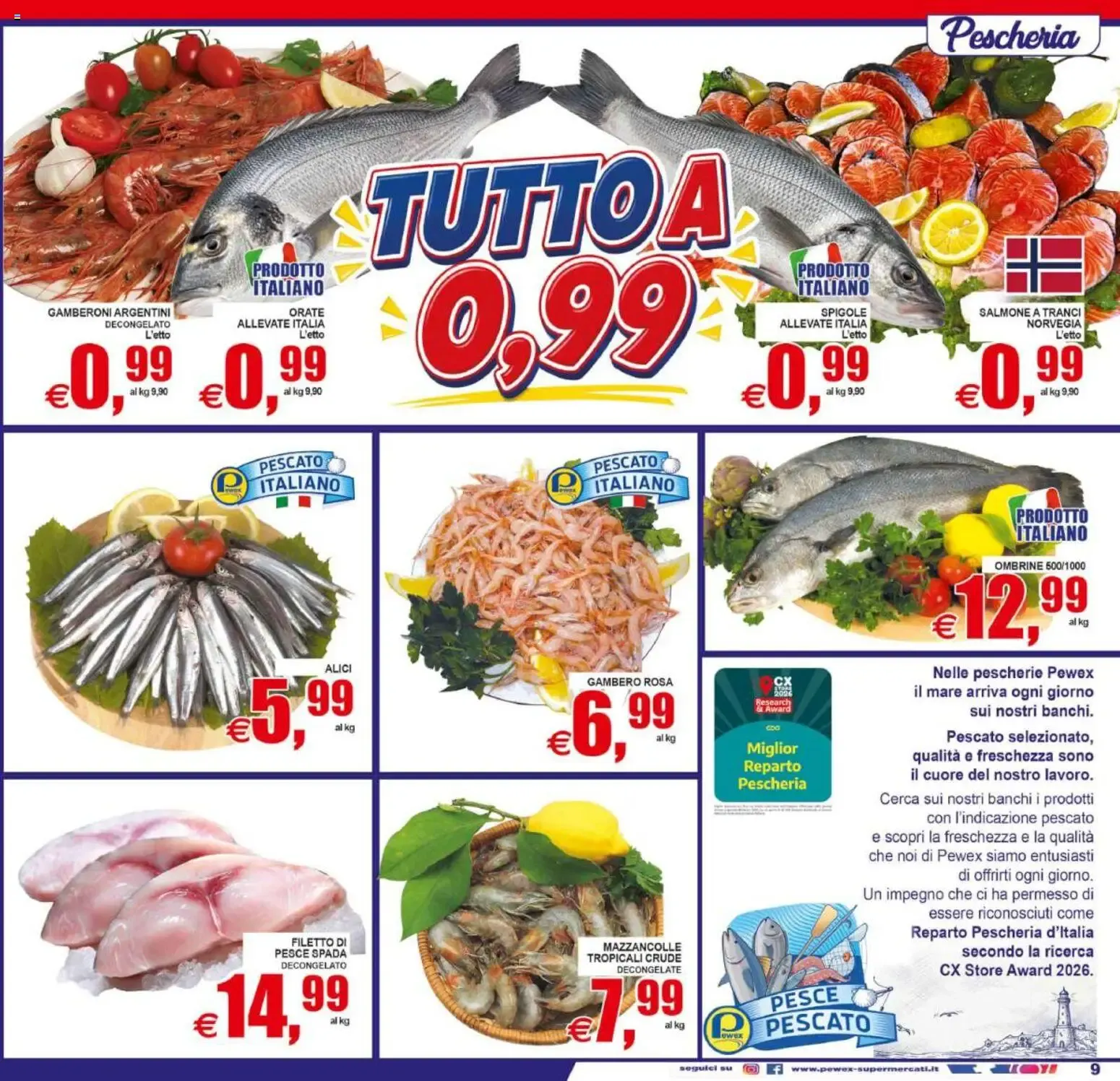 Volantino Pewex - Tutto a 0,99€ da 31 luglio a 11 agosto di 2026 - Pagina del volantino 9