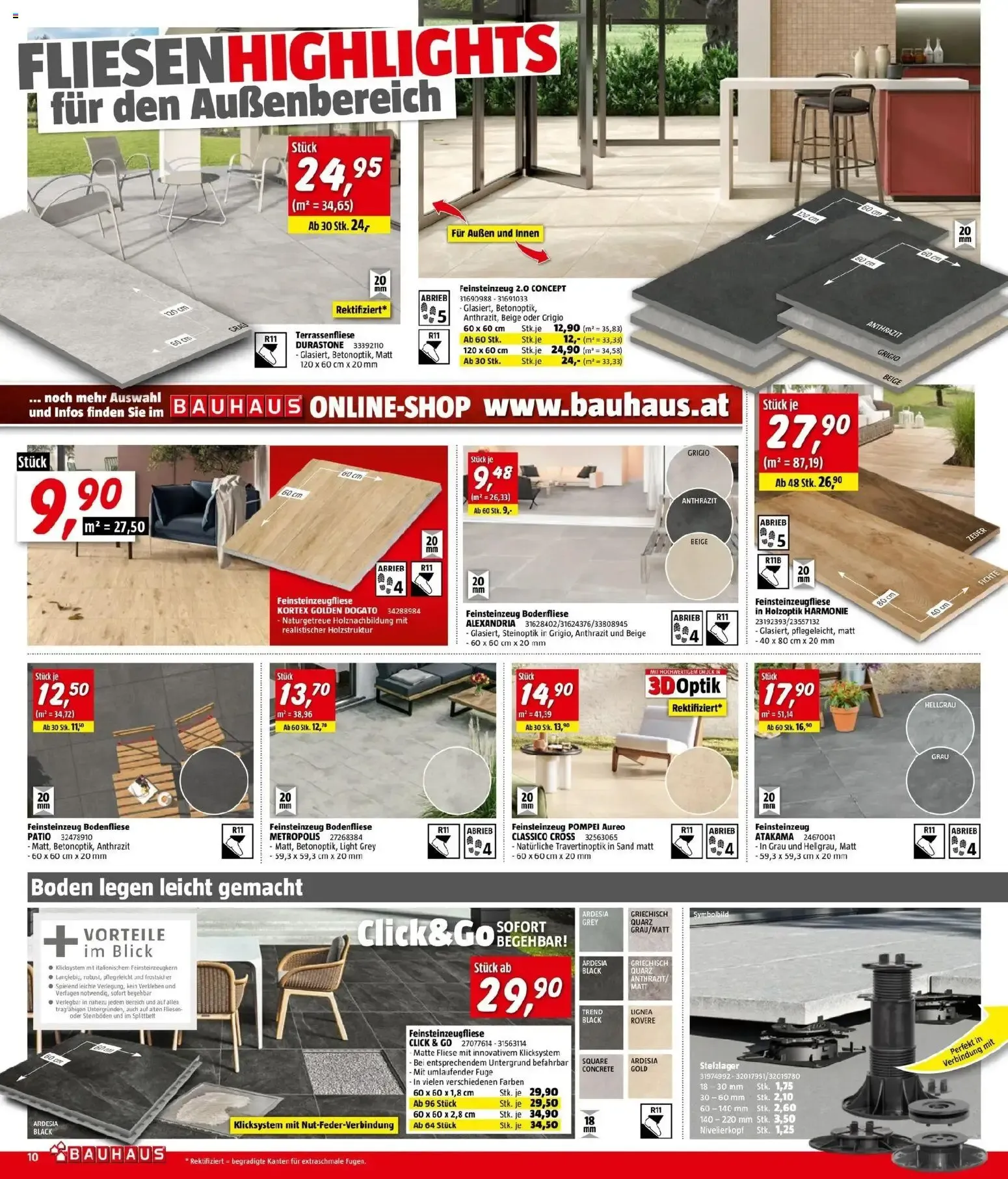 Bauhaus Pasching, Wels, Steyr von 22.07.2026 - Aktuelle Angebote von 22. Juli bis 11. August 2026 - Flugblätt seite  10