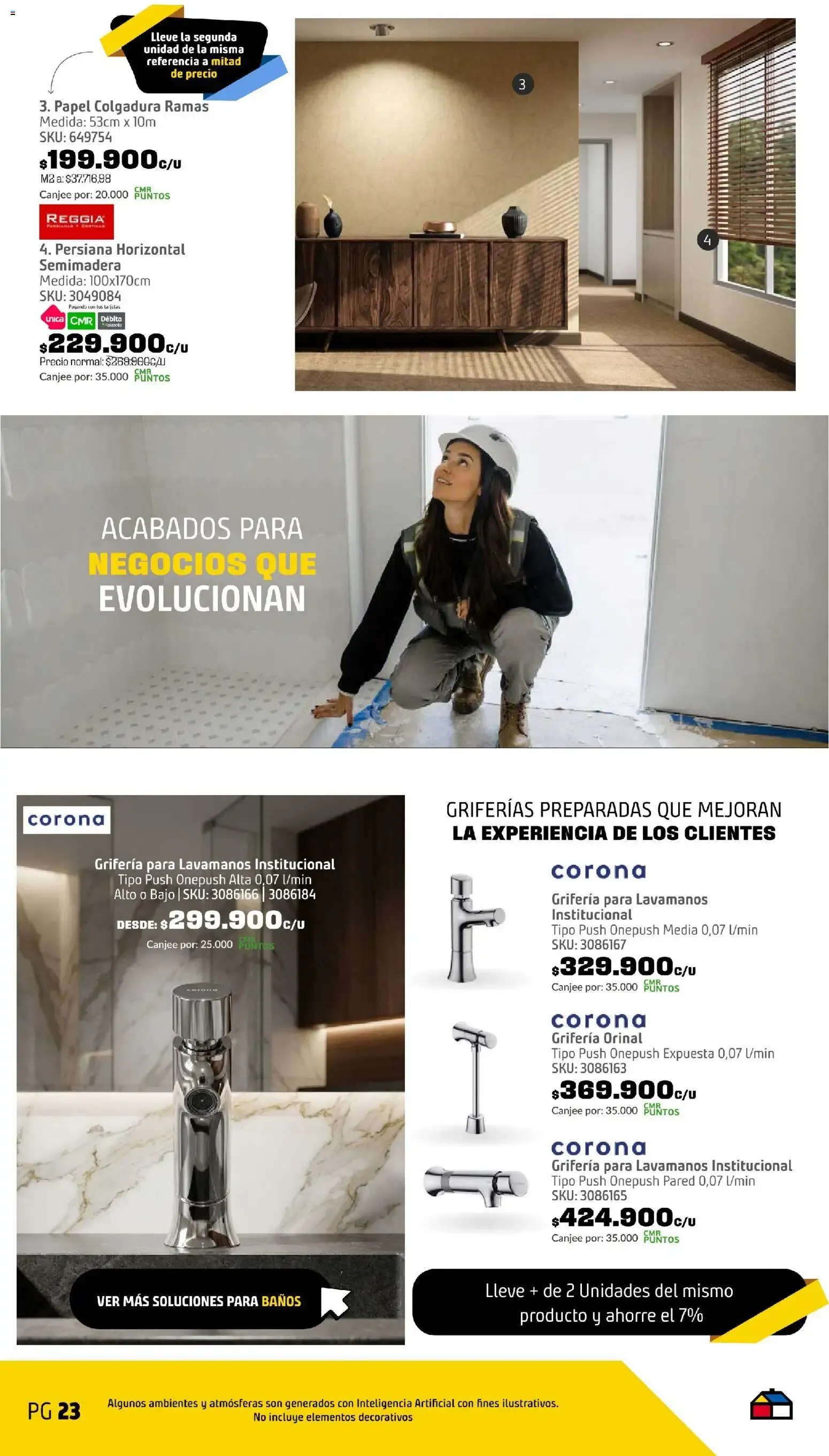 Catalogo de Homecenter catálogo La transformación es imparable desde el 08/09/2026 > Revistas Octubre 8 de septiembre al 23 de octubre 2026 - Pag 23