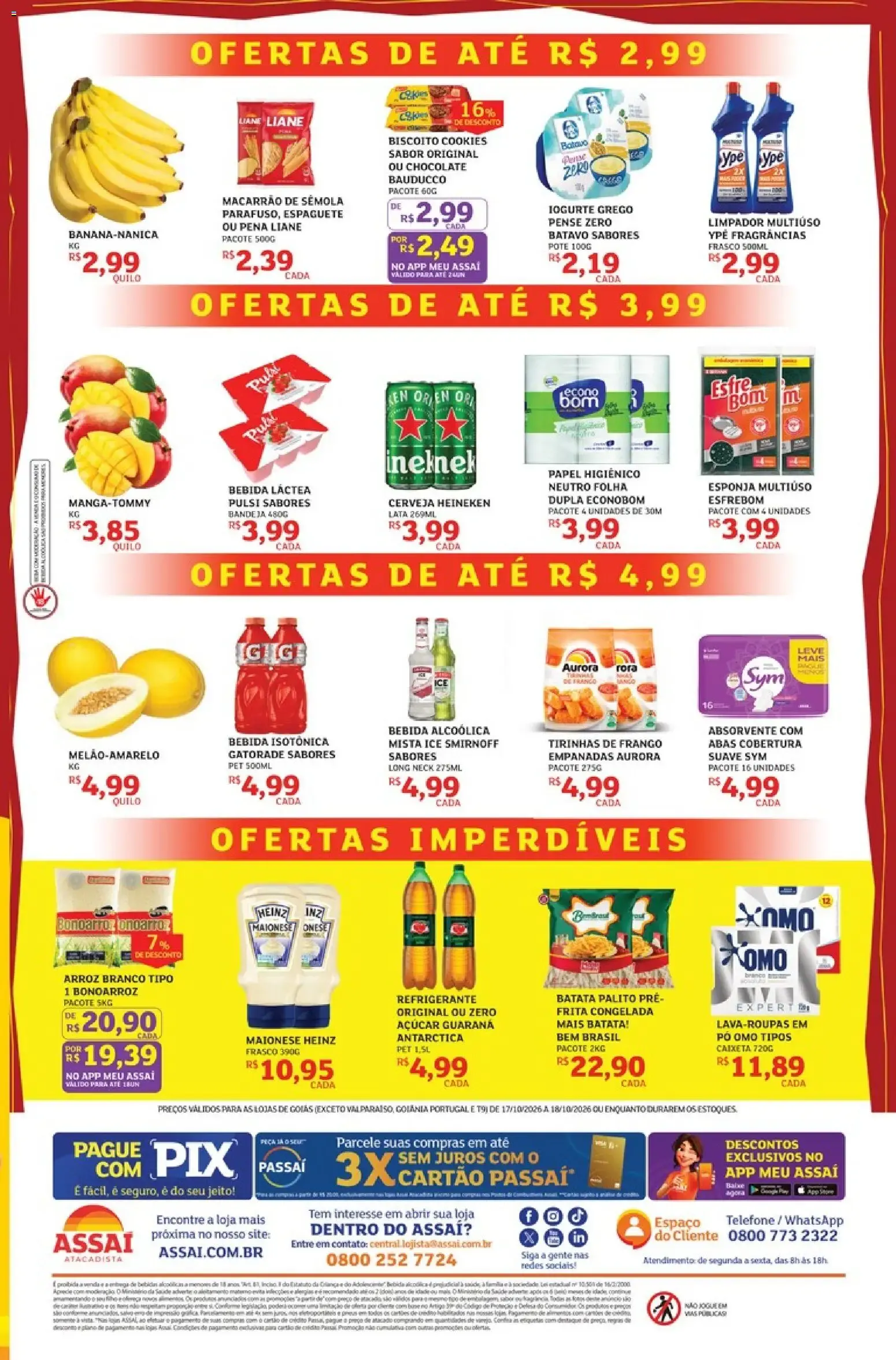 Encarte de Precinho Real Assaí - Ofertas de até R$1,99 17 de outubro até 18 de outubro 2026 - Pagina 2