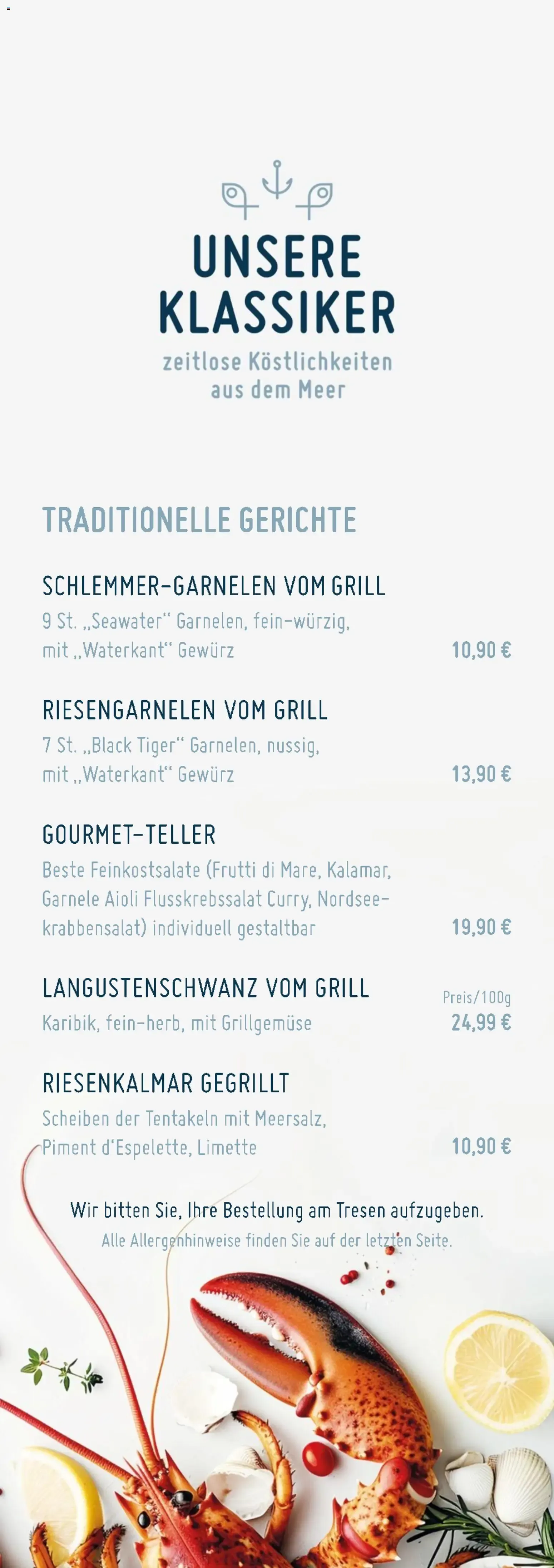 Hummerstand Hamburg: Hummer & Meeresfrüchte für Hamburg von 1. Juni bis 31. August 2026 - Prospekt seite 3