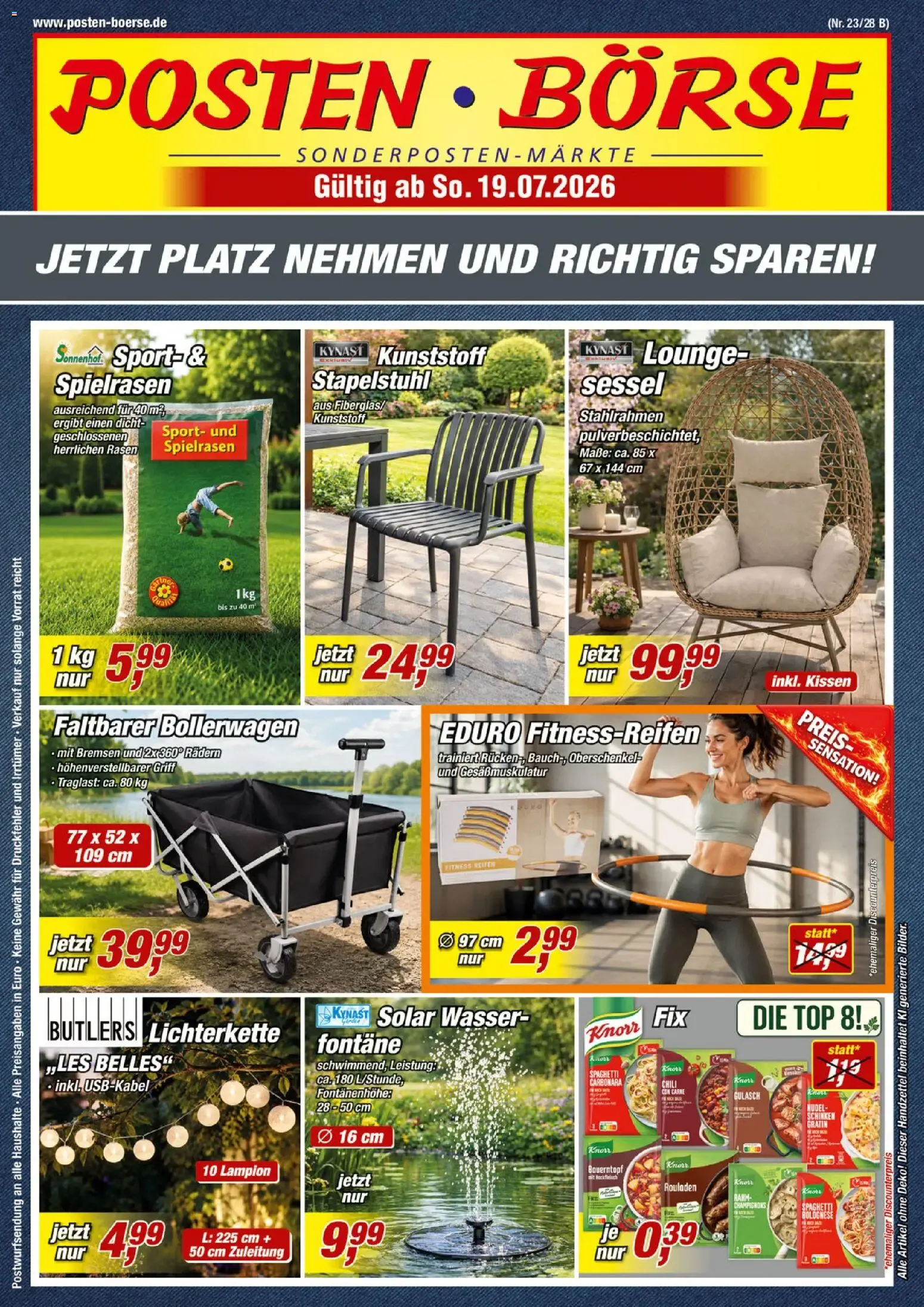 Posten Börse Prospekt (ab 19.07.2026) zum Blättern von 19. Juli bis 25. Juli 2026 - Prospekt seite 1