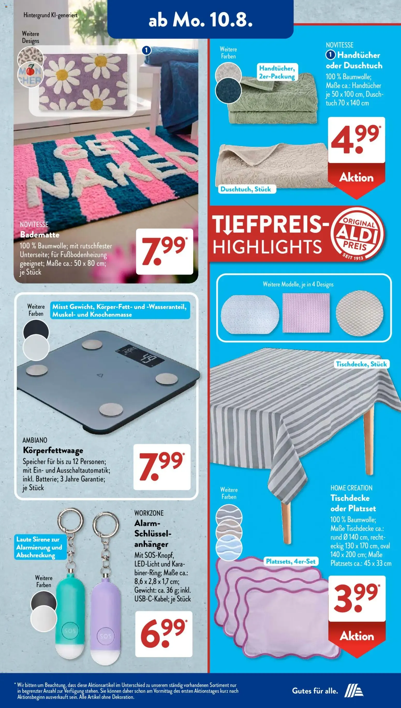 Aldi Süd Tiefpreis-Highlight von 10. August bis 15. August 2026 - Prospekt seite 3