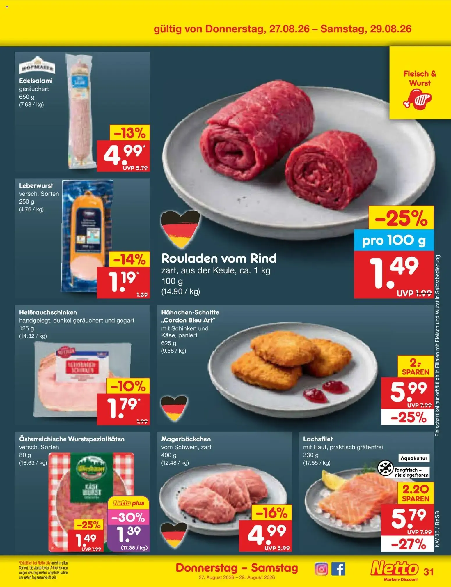 Netto Marken-Discount Prospekt (ab 24.08.2026) » Angebote von 24. August bis 29. August 2026 - Prospekt seite 45