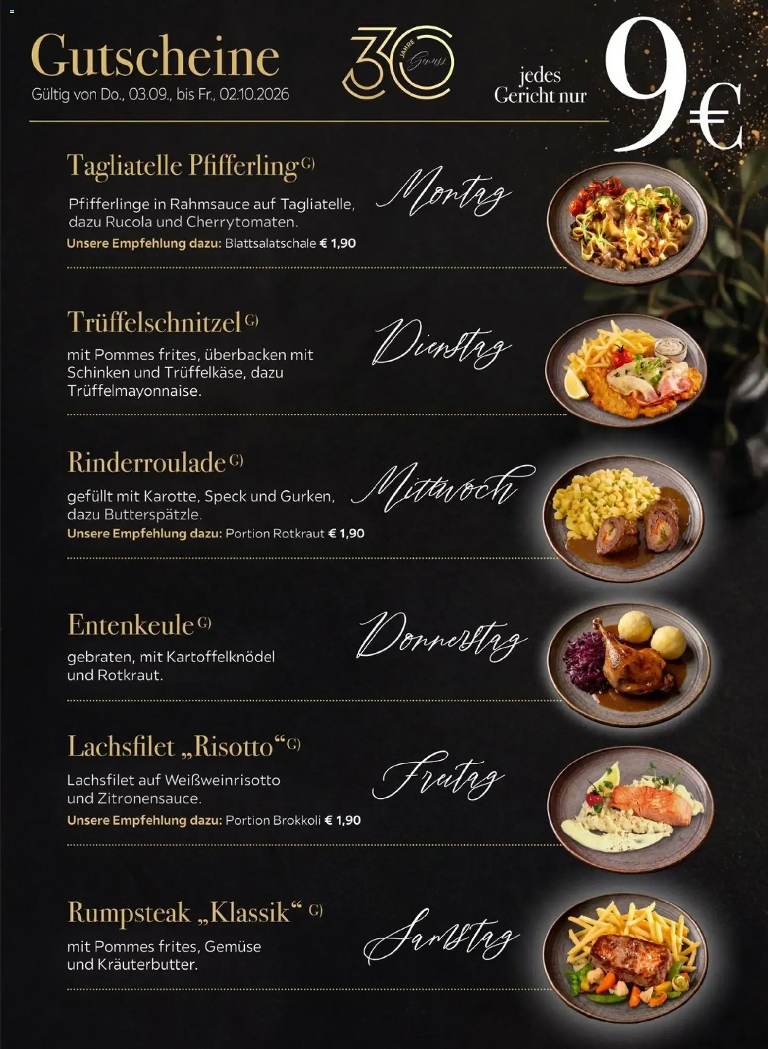 XXXL Restaurant Gourmet Wochen von 3. September bis 2. Oktober 2026 - Prospekt seite 3