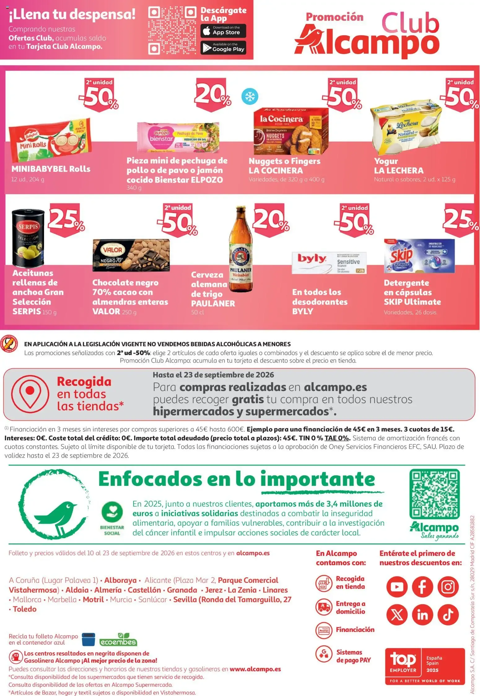 Catálogo de Alcampo: Ofertas desde 1€ y 2x1 en Renova 10 de septiembre al 23 de septiembre 2026 - Página 24
