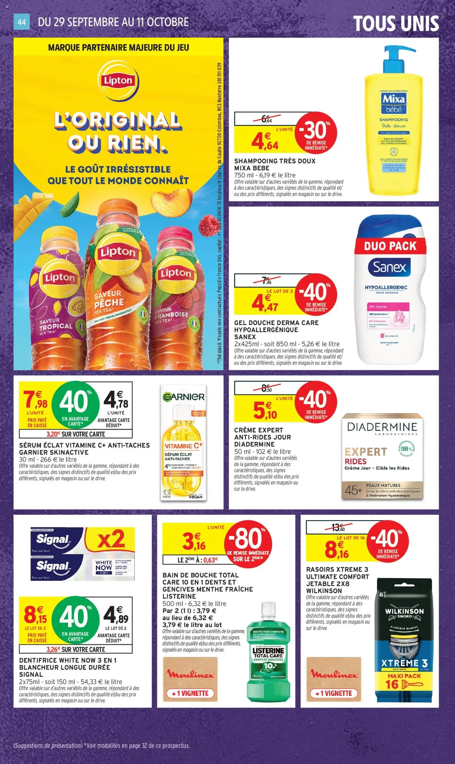 Intermarché - Anniversaire: 100% remboursés en bons d'achat du 29 septembre au 11 octobre 2026 - Catalogue page 36