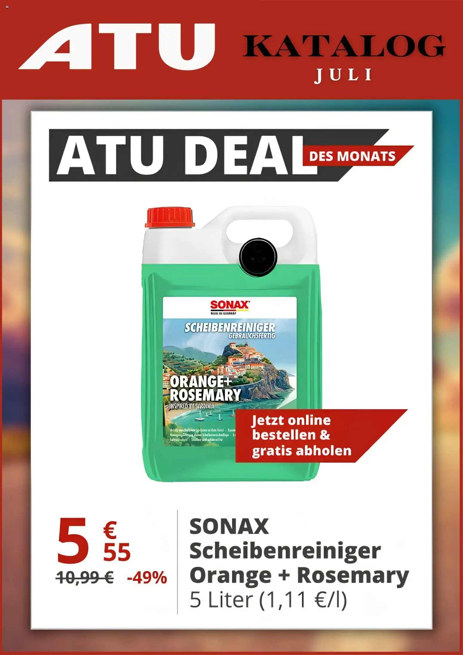 ATU KATALOG JULI - DEAL DES MONATS von 1. Juli bis 31. Juli 2026 - Prospekt seite 1