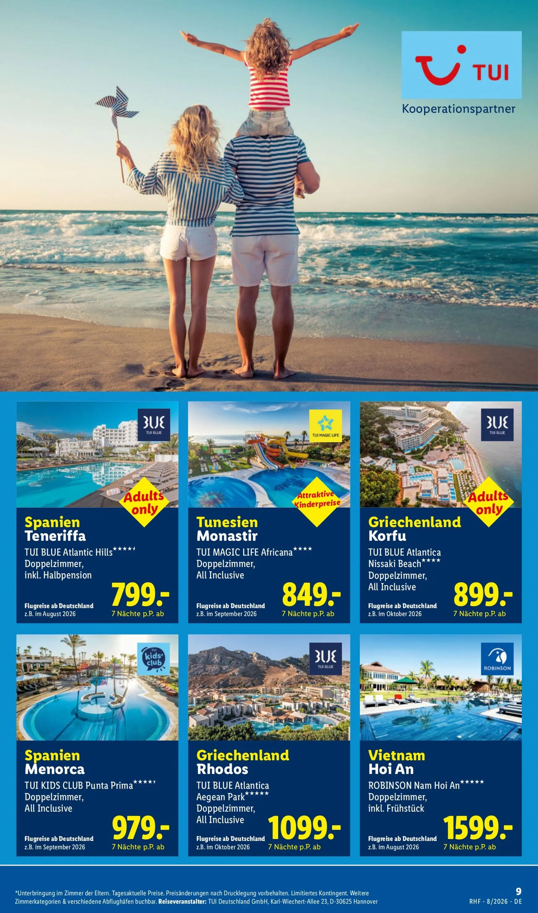 Lidl-Reisen: Spontan dem Alltag entfliehen von 29. Juli bis 31. August 2026 - Prospekt seite 9