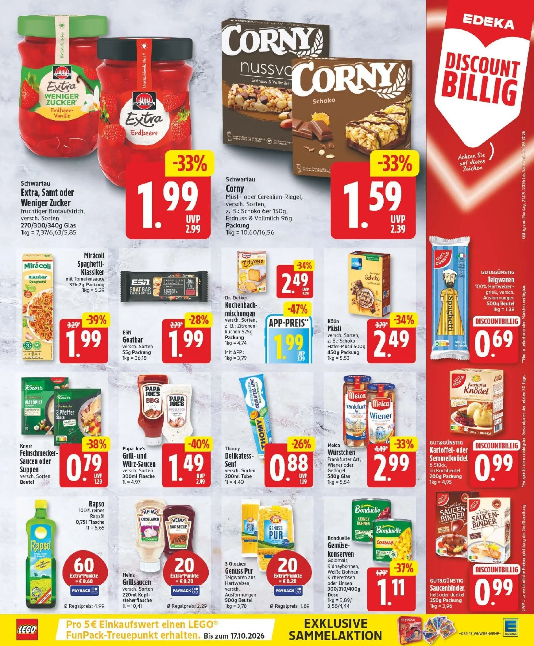 MIT DER EDEKA APP SPARST DU NOCH MEHR! von 21. September bis 26. September 2026 - Prospekt seite 13