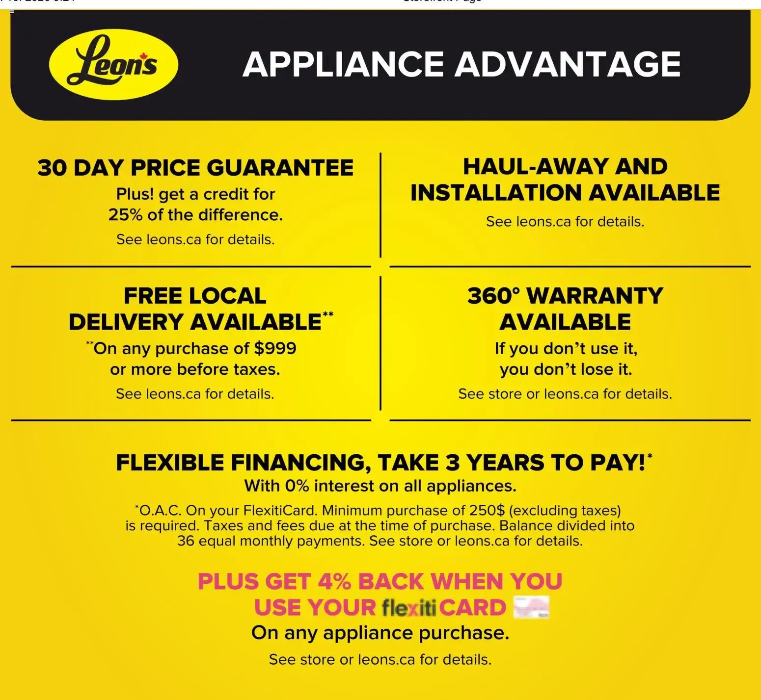 Leon's flyer - BBFL Appliances from Oct 8, 2026 > weekly specials & deals from October 8 to October 14 2026 - flyer page 16