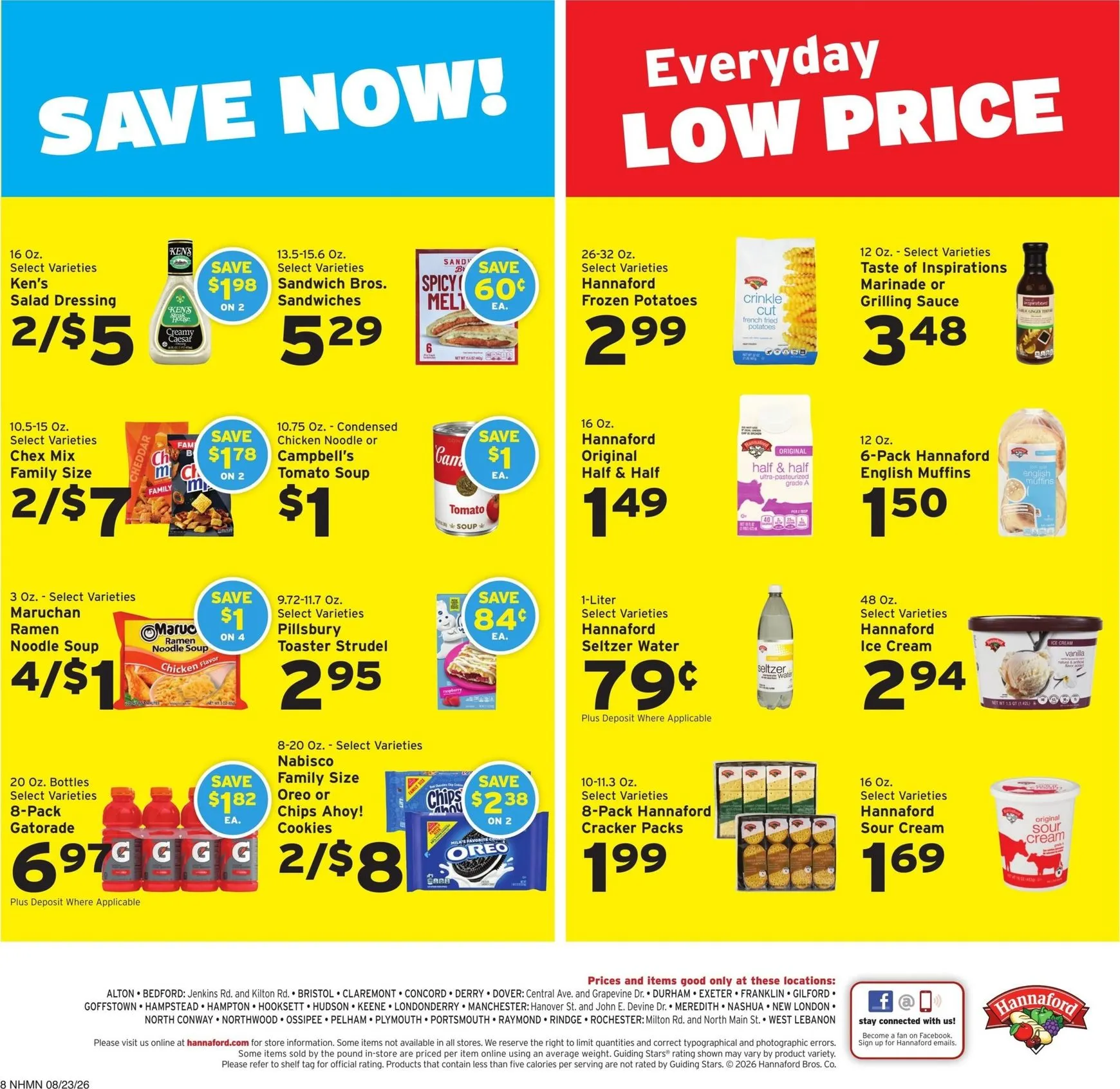 Weekly ad Hannaford Savings you can count on. from August 23 to August 29 2026 - Page 8