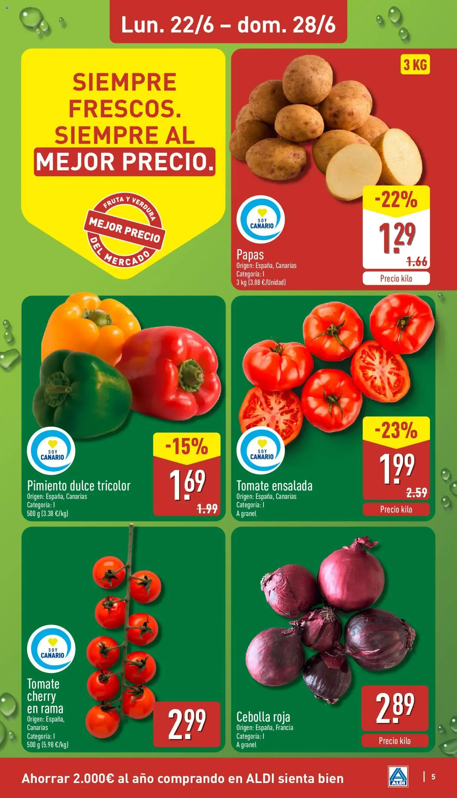 Catálogo de Aldi folleto Canarias del 22/06/2026 | Catálogo 22 de junio al 28 de junio 2026 - Página 5
