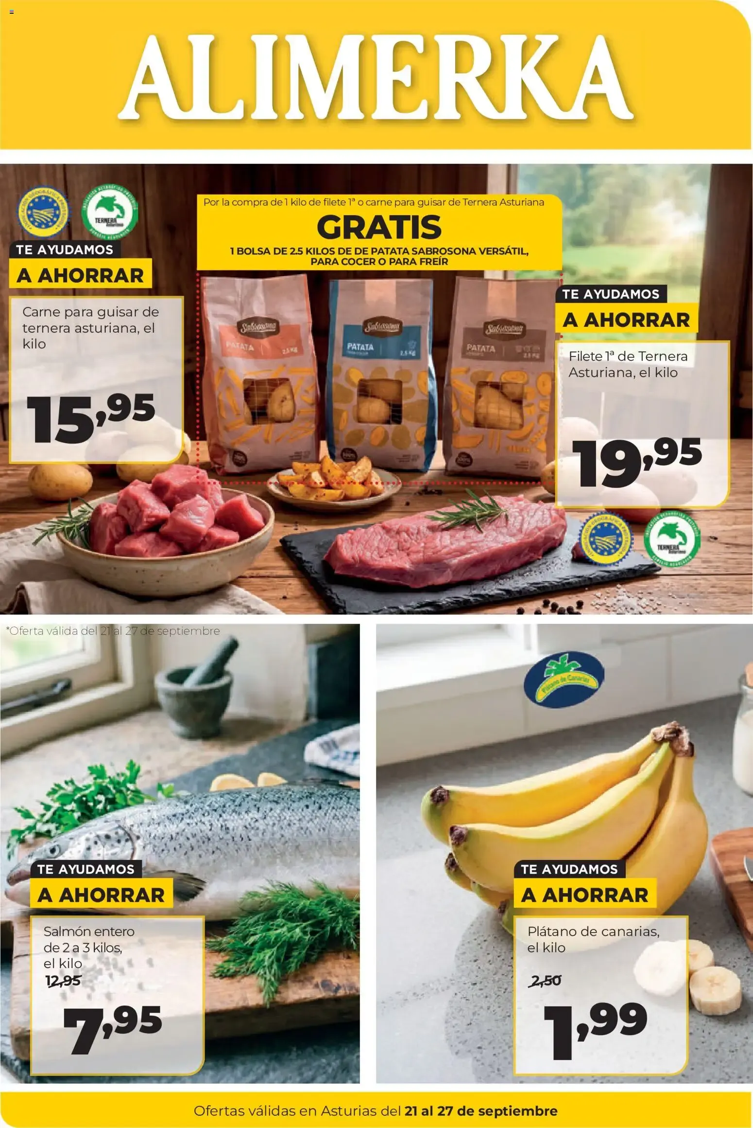 Catálogo de Alimerka folleto del 21/09/2026 | Catálogo 21 de septiembre al 27 de septiembre 2026 - Página 1