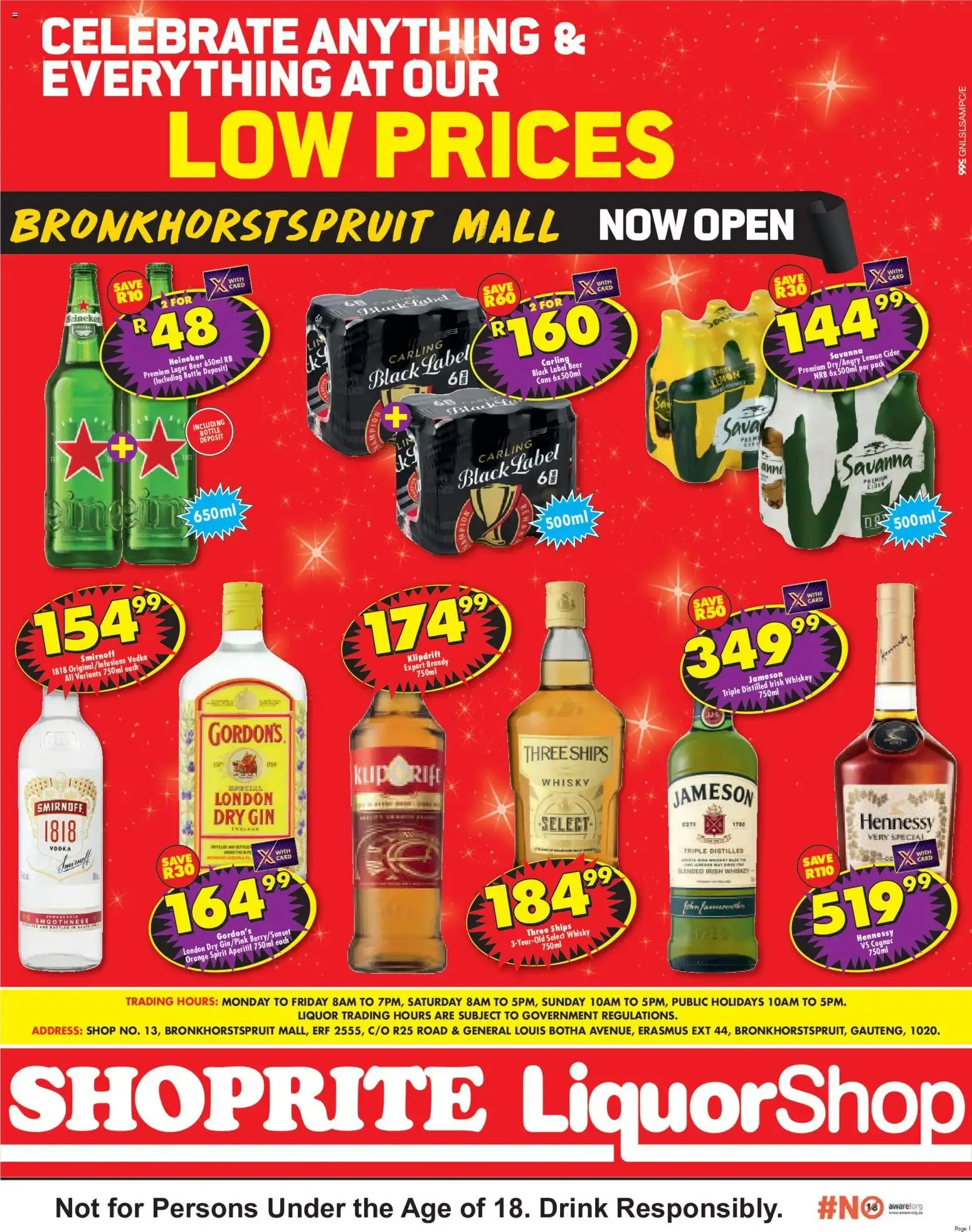 Shoprite Bronkhorstspruit Mall LiquorShop Specials (06/07/2026 - 19/07/2026) → Online Catalogue from 6 July to 19 July 2026 - Catalogue Page 1