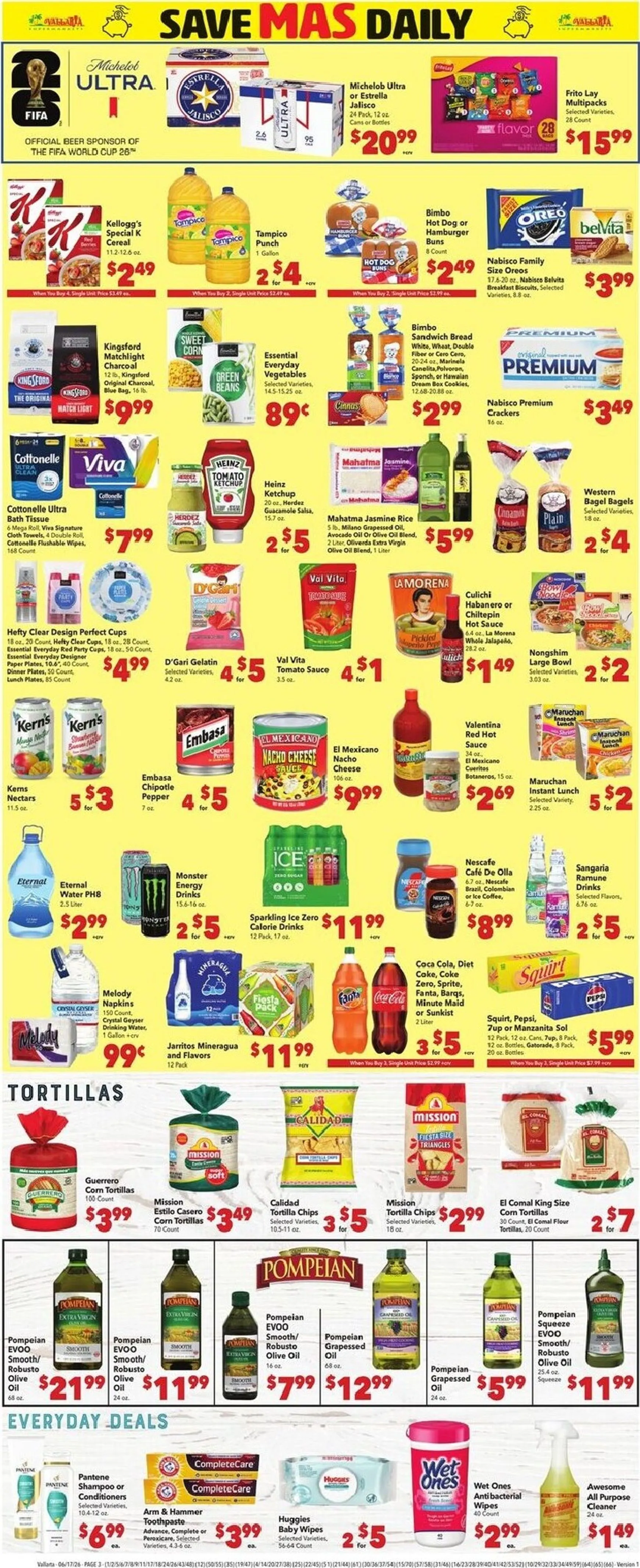 Weekly ad Current Vallarta leaflet valid from Wednesday 06/17/2026 to Tuesday 06/23/2026 from June 17 to June 23 2026 - Page 3
