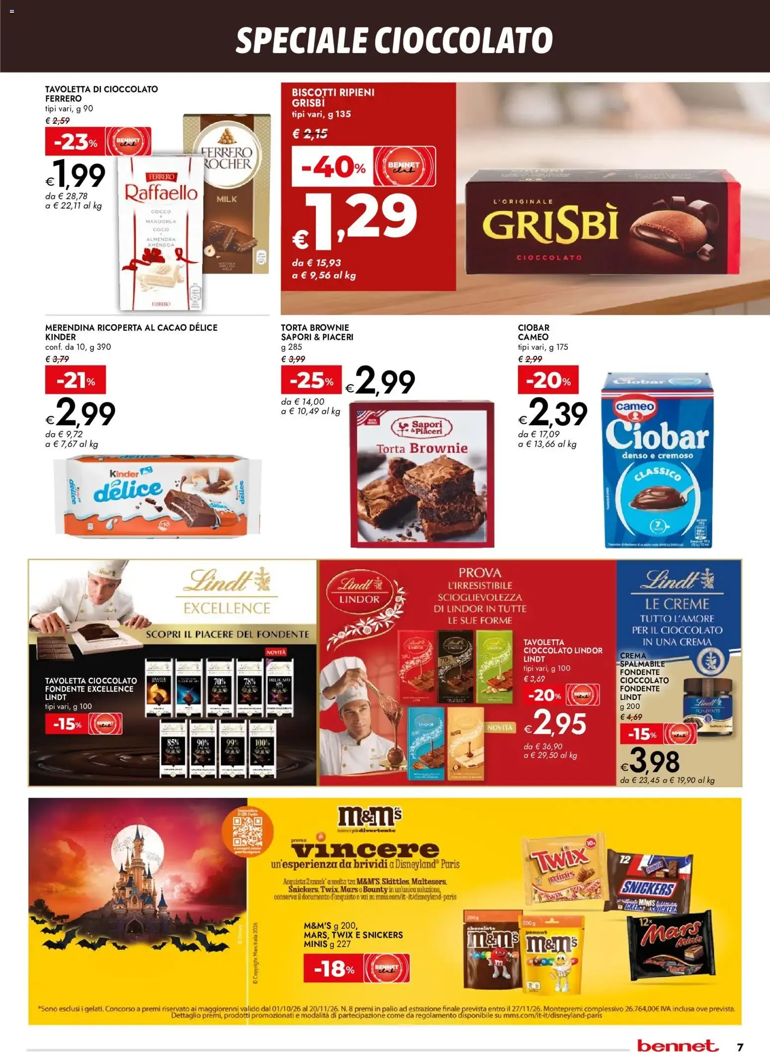 Nuovo bennet volantino Cioccolato che bontà dal 29/10/2026 > offerte anteprima 🛍️ da 29 ottobre a 11 novembre di 2026 - Pagina del volantino 7