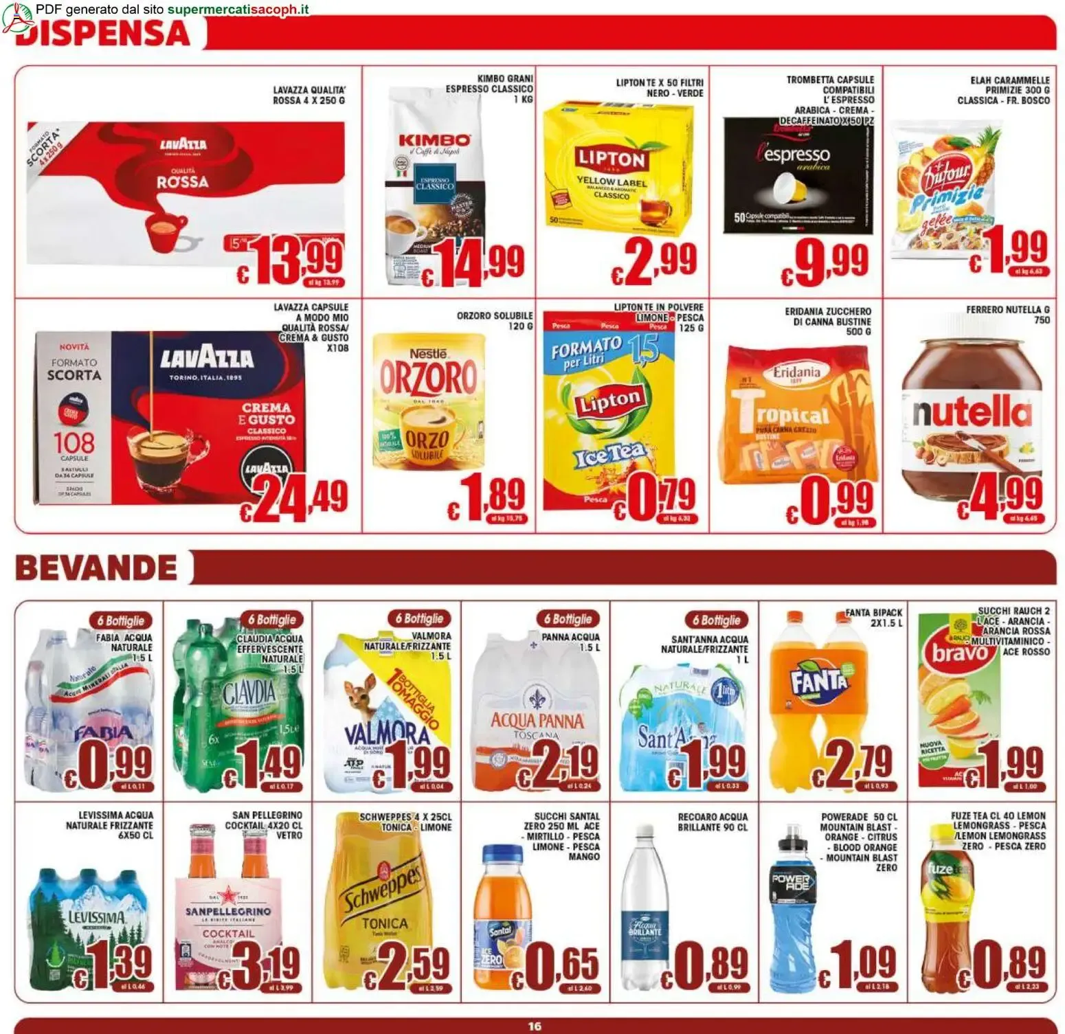 Sacoph volantino dal 31/07/2026 - online Offerte da 31 luglio a 11 agosto di 2026 - Pagina del volantino 16