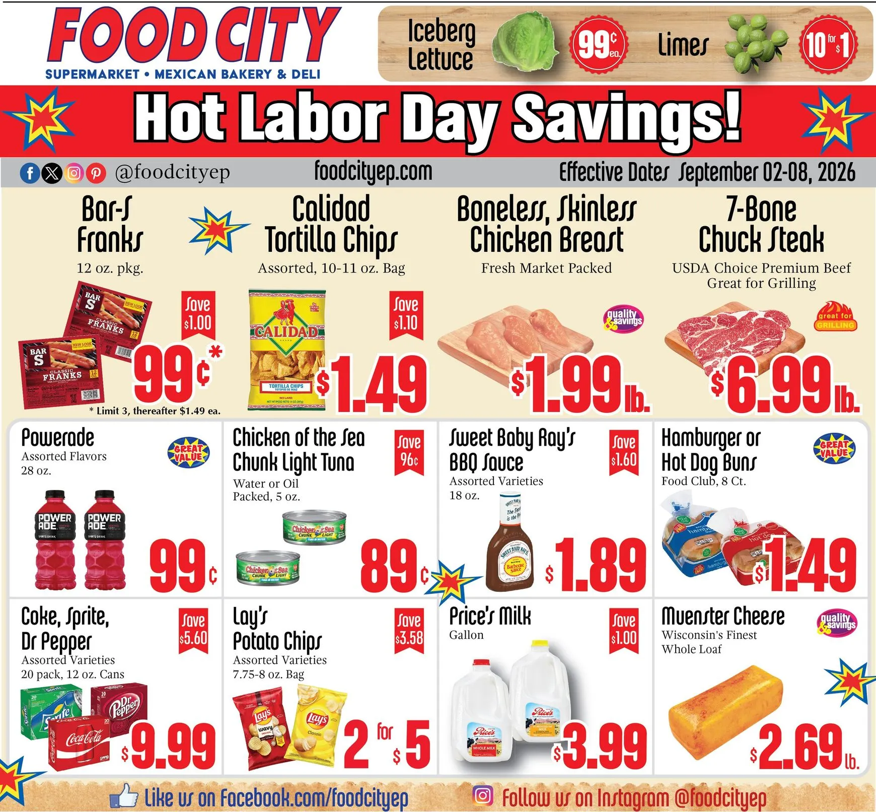 Food City Hot Labor Day Savings!