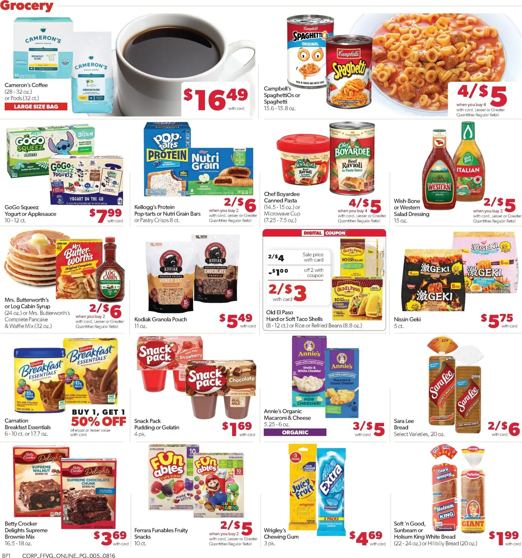 Weekly promotion Current Family Fare leaflet valid from Sunday 08/16/2026 to Saturday 08/22/2026 spanning from August 16 to August 22 2026 - Page 10 for Catalogue 365