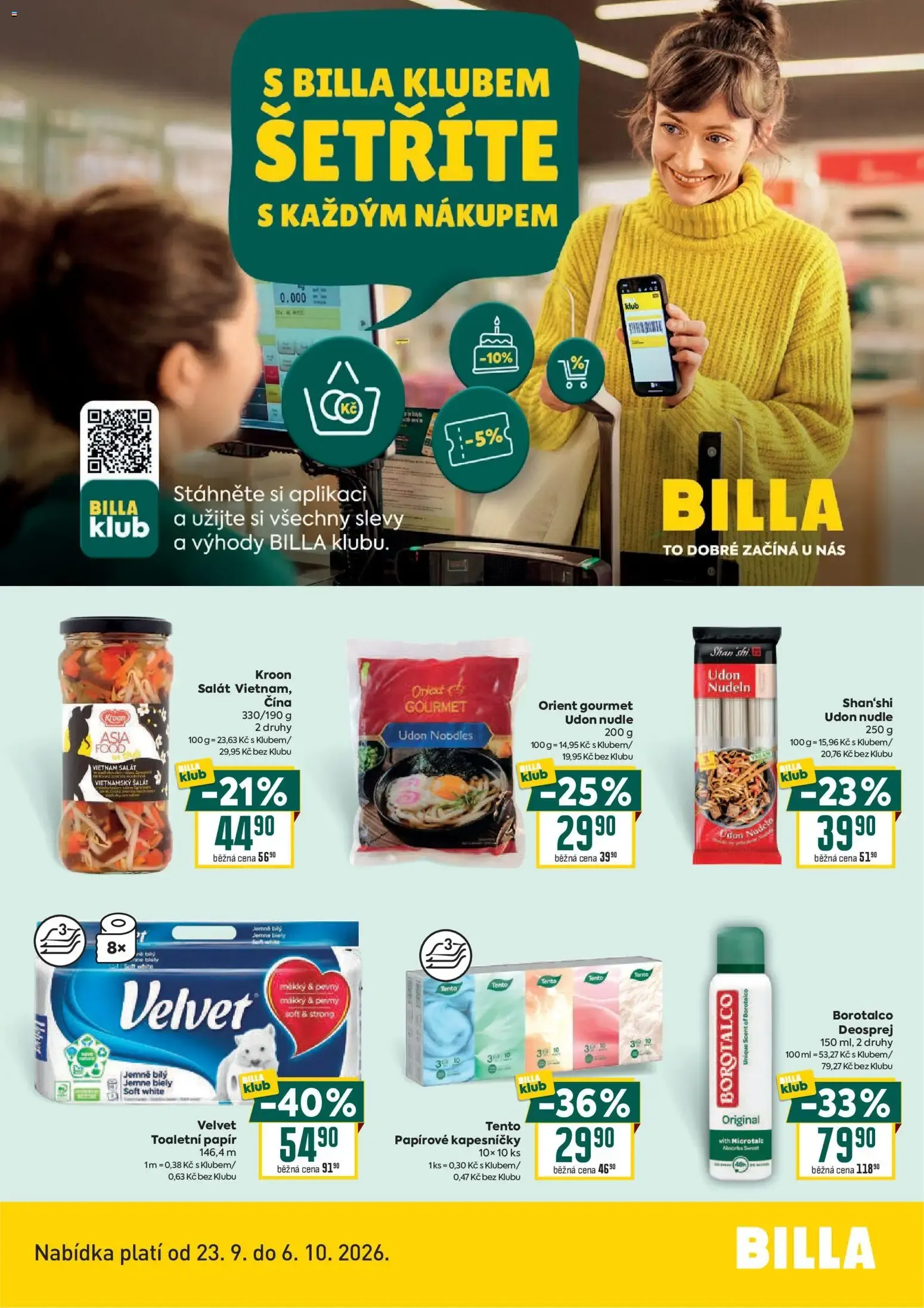Billa leták od 23.09.2026 + Akce příští týden - 23. září 6. října 2026 - Page 2