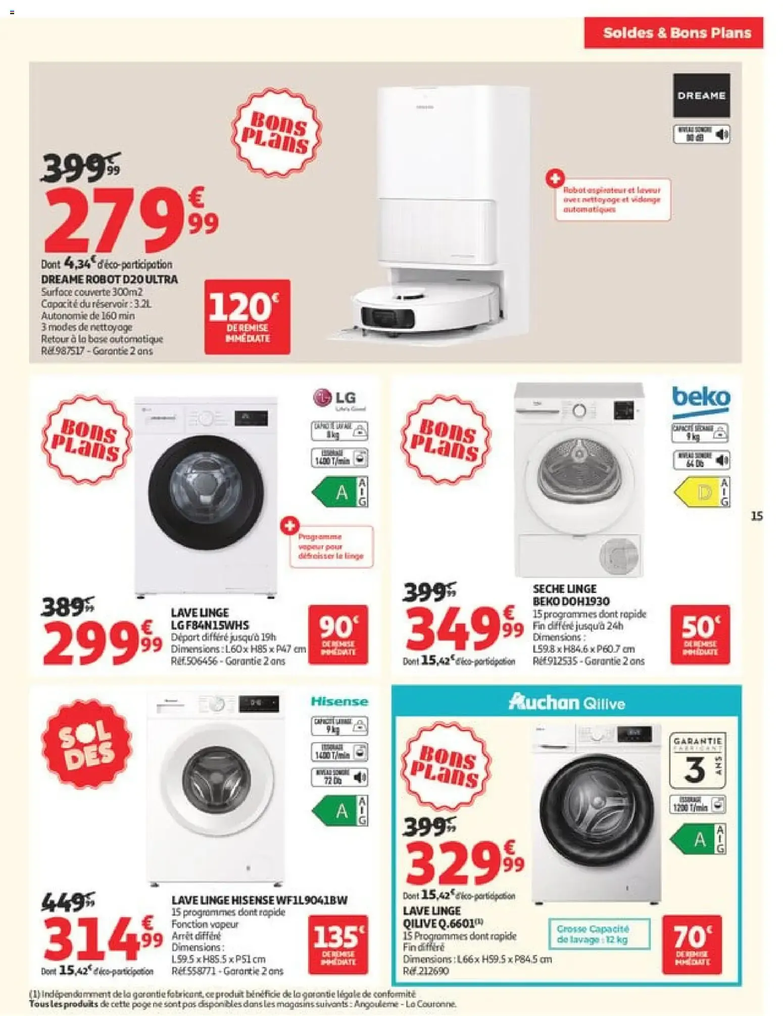 Auchan - Soldes & Bons Plans du 24 juin au 21 juillet 2026 - Catalogue page 15