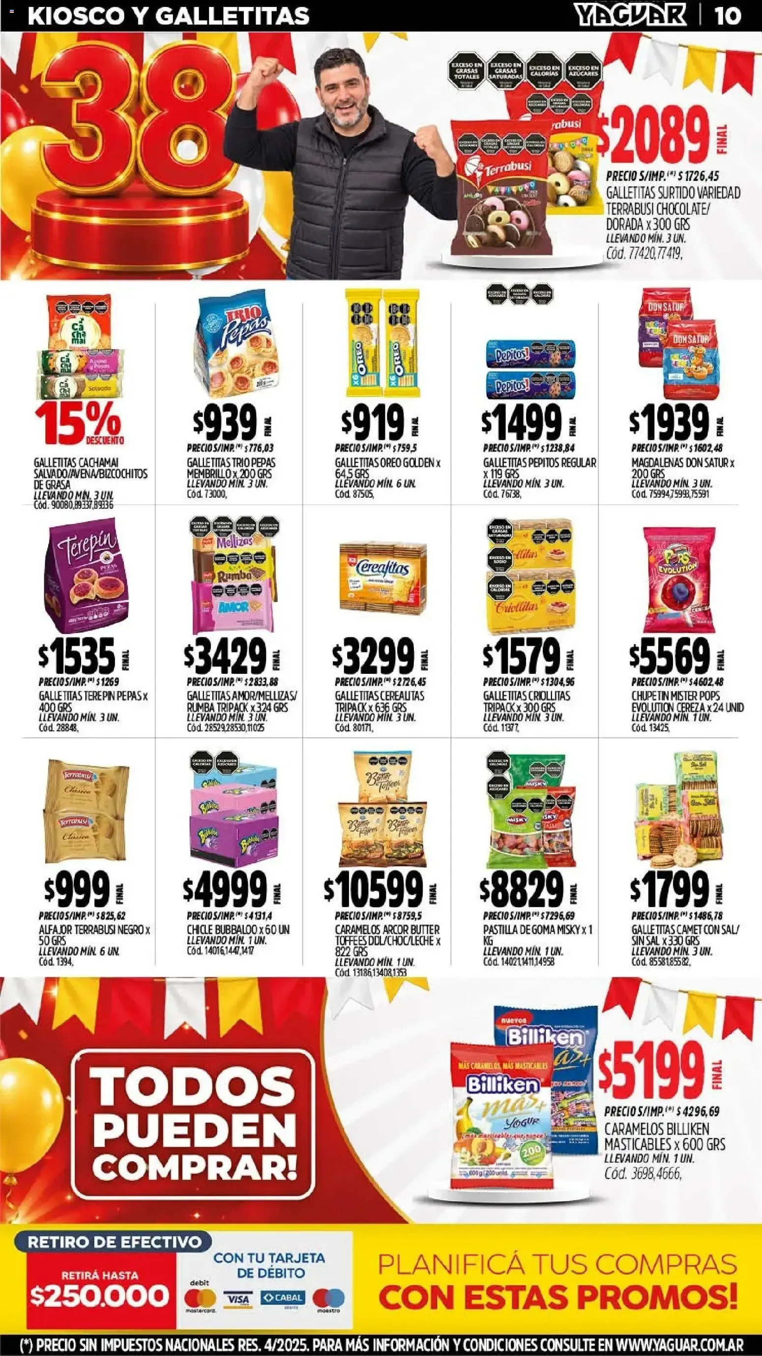 Ofertas de Mayorista Yaguar - El Cumple del Año 38 19 de octubre al 24 de octubre 2026 - Página 11 del catálogo