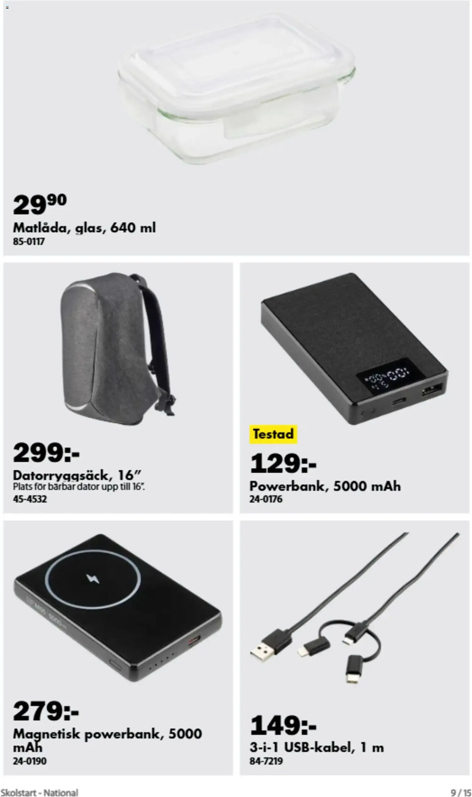 Biltema - Skolstart 2026 från 17 augusti till 30 augusti 2026 - Reklamblad sidor 10