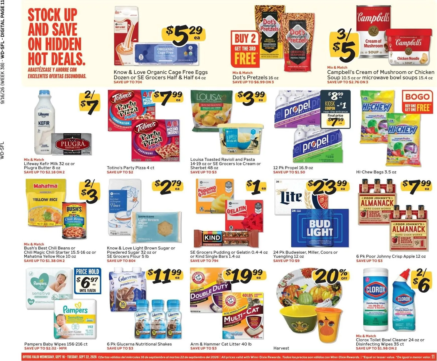 Weekly ad Current Winn-Dixie leaflet valid from Wednesday 09/16/2026 to Tuesday 09/22/2026 from September 16 to September 22 2026 - Page 11