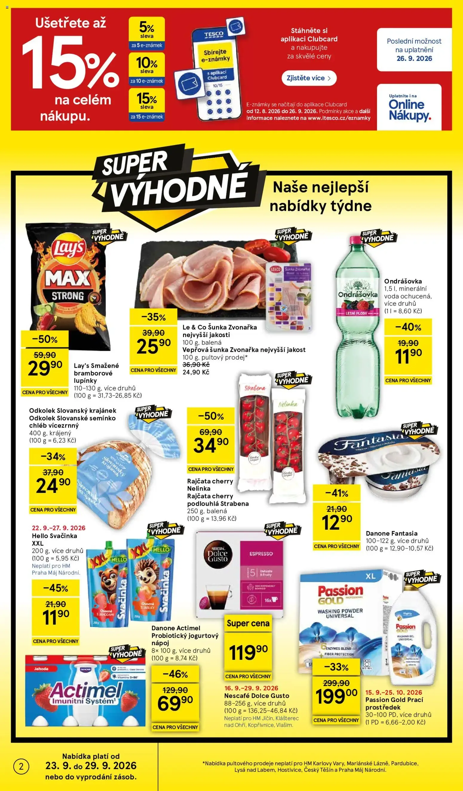 Tesco: Naše nejlepší nabídky týdne - 23. září 29. září 2026 - Page 2