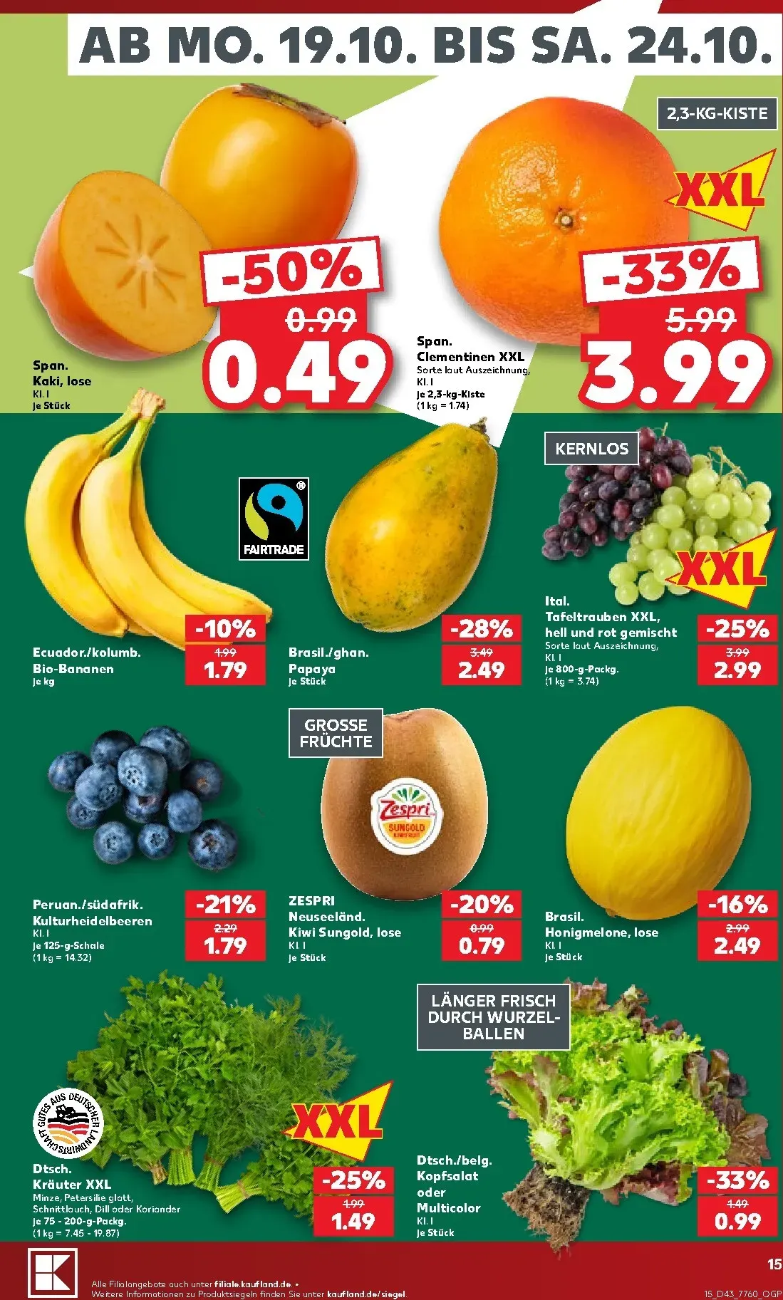 Kaufland Prospekt nächste Woche – von Montag 19.10.2026 bis Samstag 24.10.2026 von 19. Oktober bis 24. Oktober 2026 - Prospekt seite 16