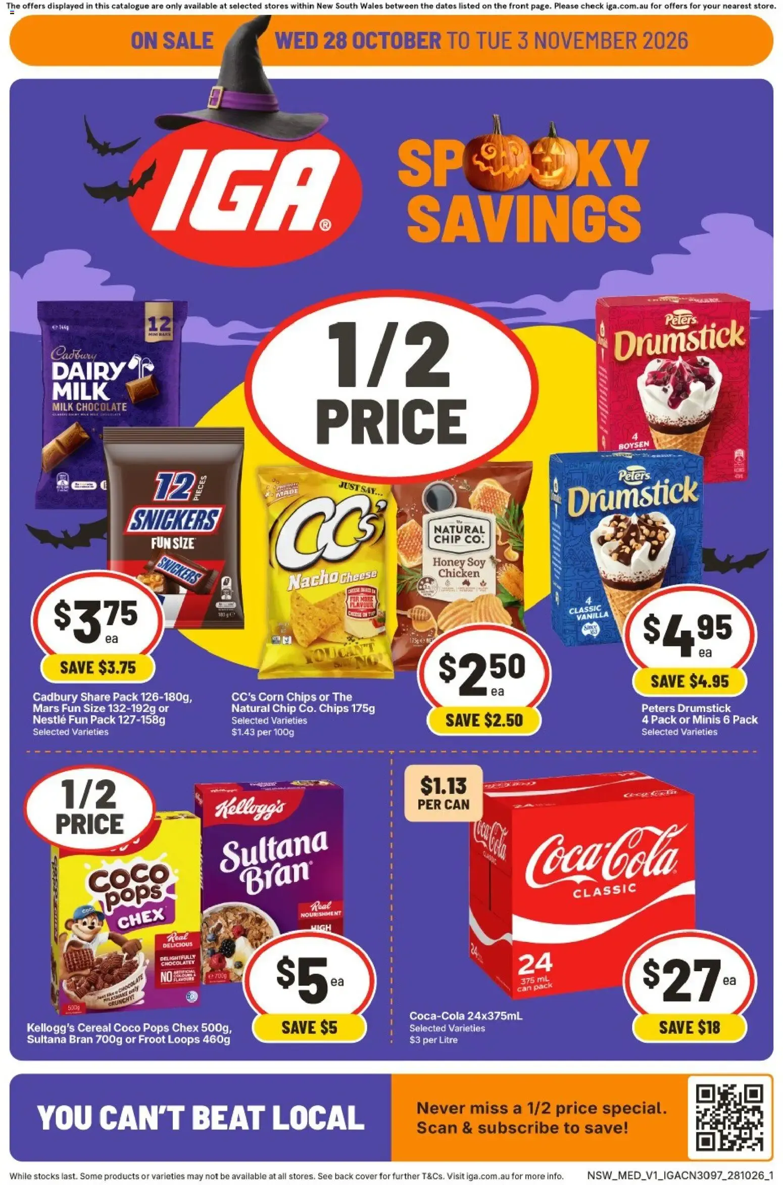 IGA SPOOKY SAVINGS - Catalogue valid from 28 October to 3 November 2026 - page 1