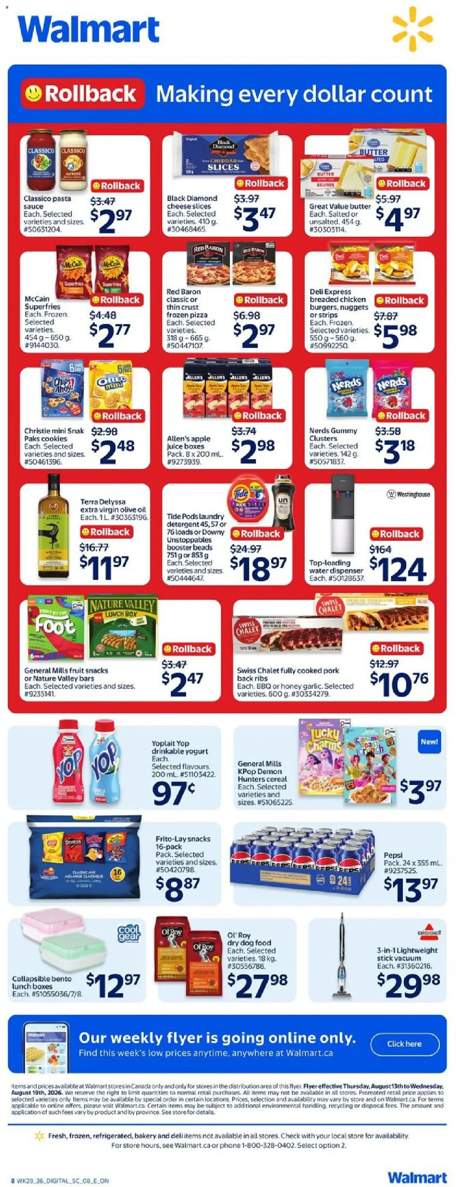 Walmart weekly flyer from Aug 13, 2026 > weekly specials & deals from August 13 to August 19 2026 - flyer page 2
