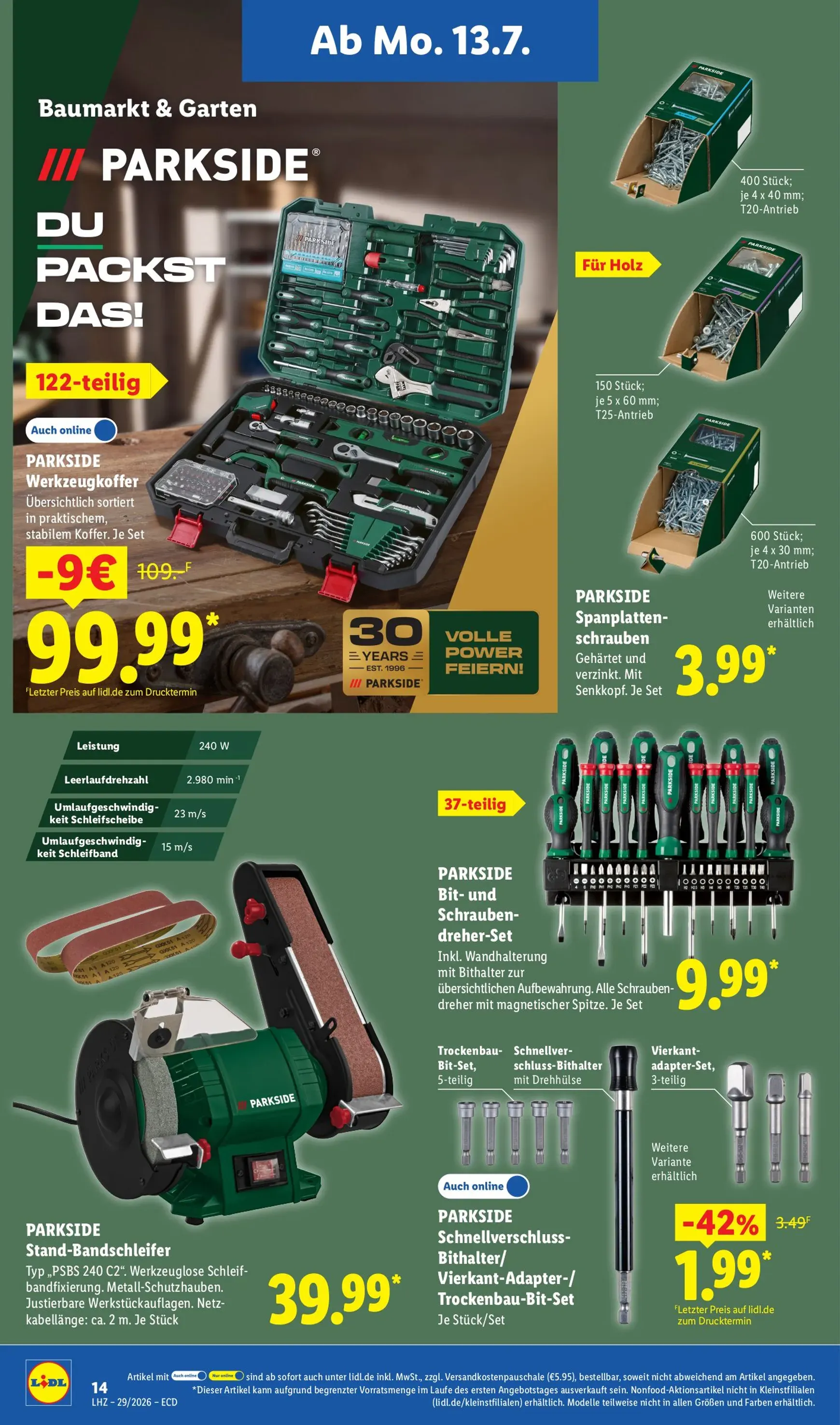 Lidl - Angebot der Woche Prospekt nächste Woche – von Montag 13.07.2026 bis Samstag 18.07.2026 von 13. Juli bis 18. Juli 2026 - Prospekt seite 8
