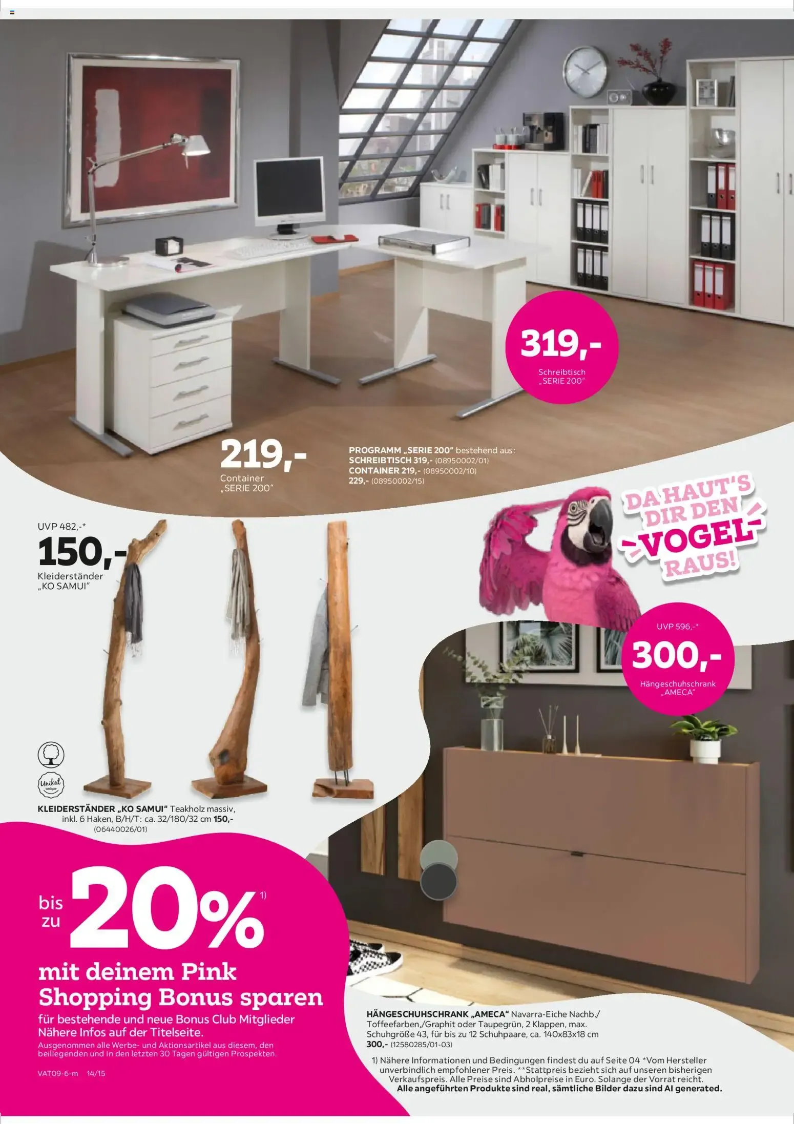 Pink Shopping? Da haut's dir den VOGEL raus! mit deinem Pink Shopping Bonus sparen von 22. September bis 28. September 2026 - Flugblätt seite  14