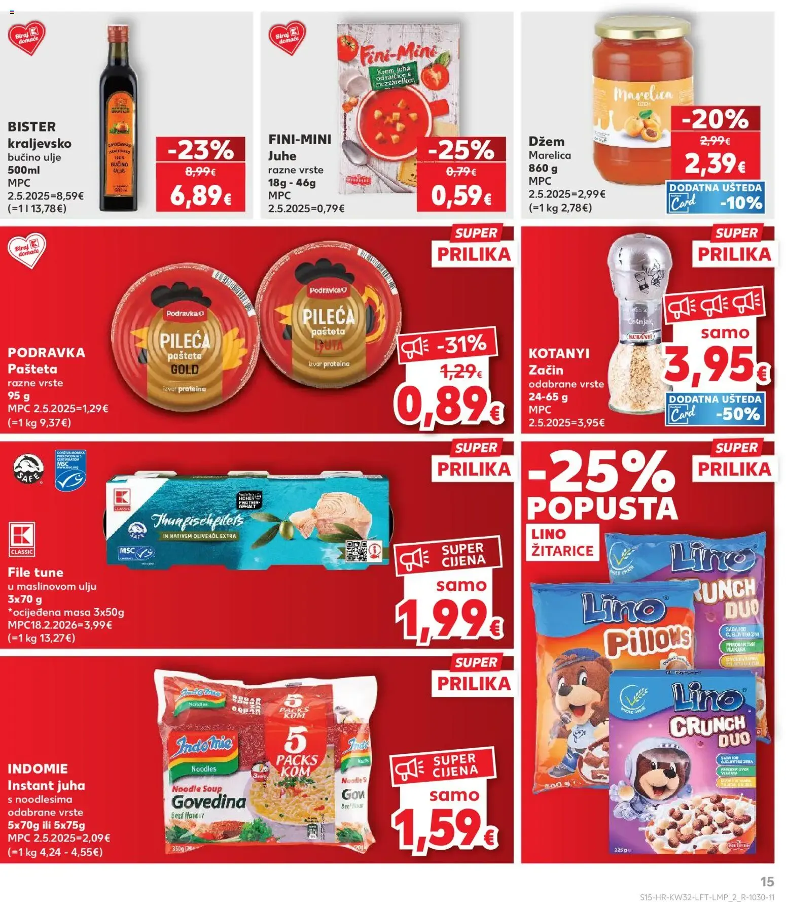 Katalog Kaufland Katalog novi od 06.08.2026 na listanje > letak digitalni od 6. kolovoza do 11. kolovoza 2026. - Pregled Stranica 15