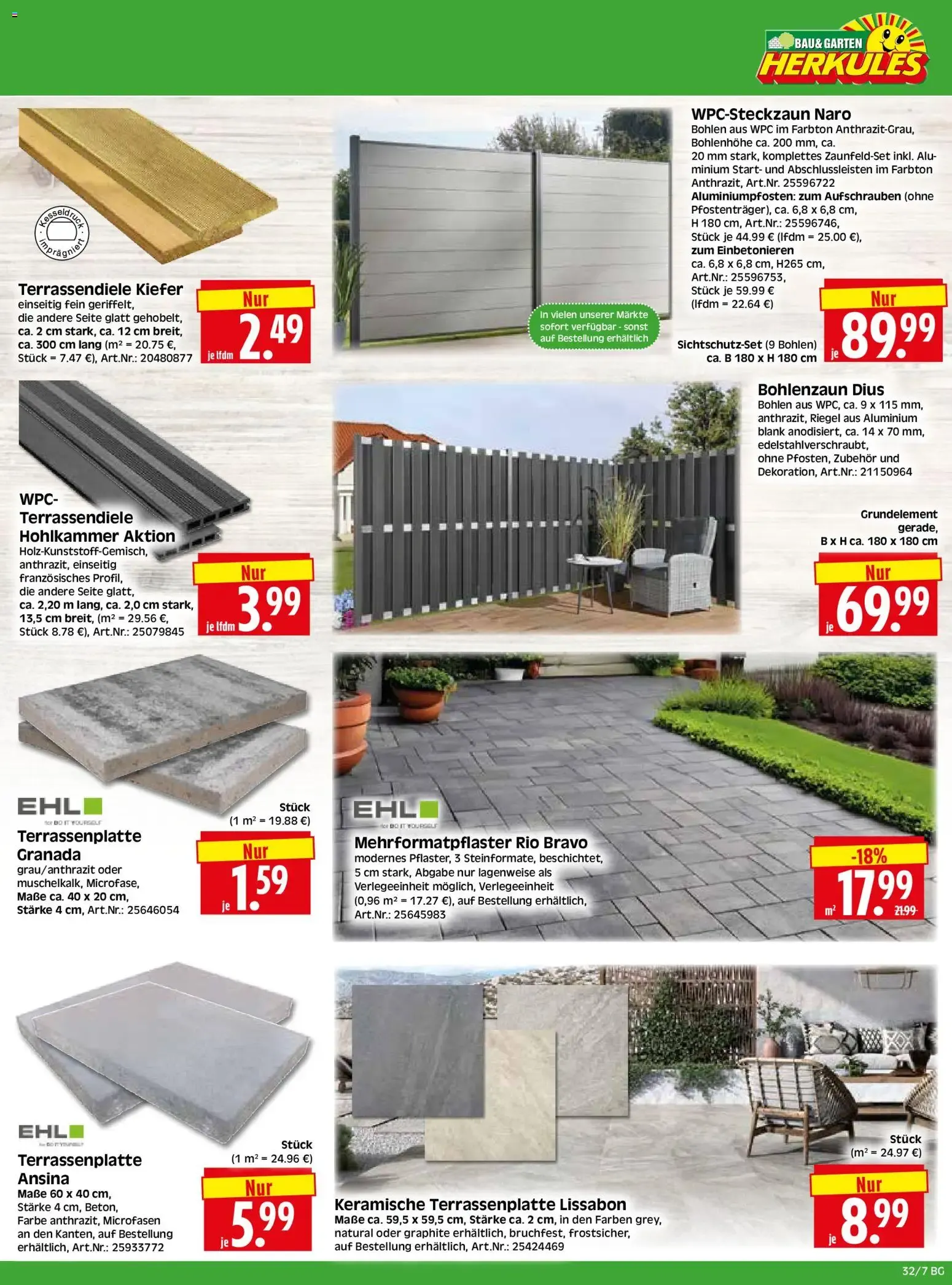 HERKULES Bau & Garten (ab 03.08.2026) zum Blättern von 3. August bis 8. August 2026 - Prospekt seite 7