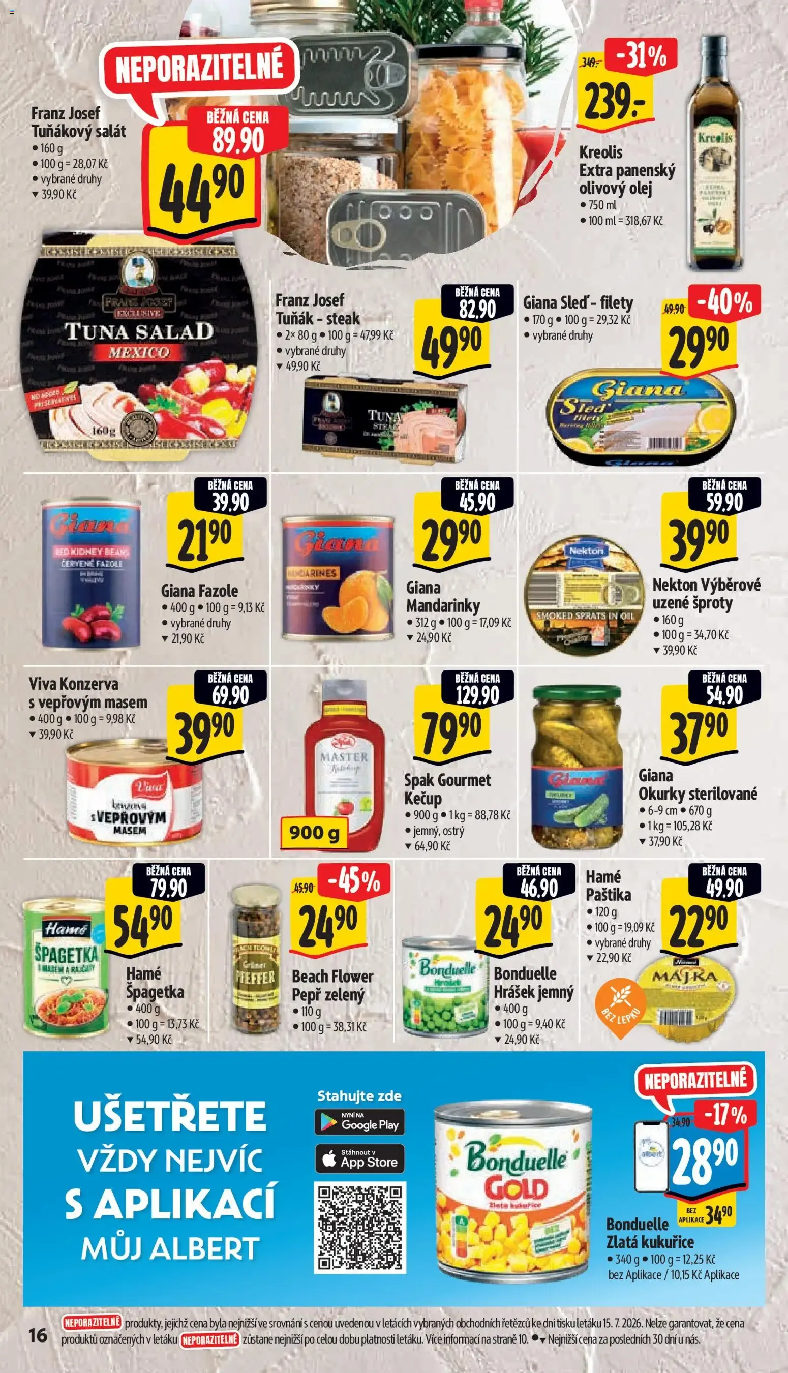 Albert leták - Hypermarket od 22.07.2026 - Akční leták - 22. července 28. července 2026 - Page 26
