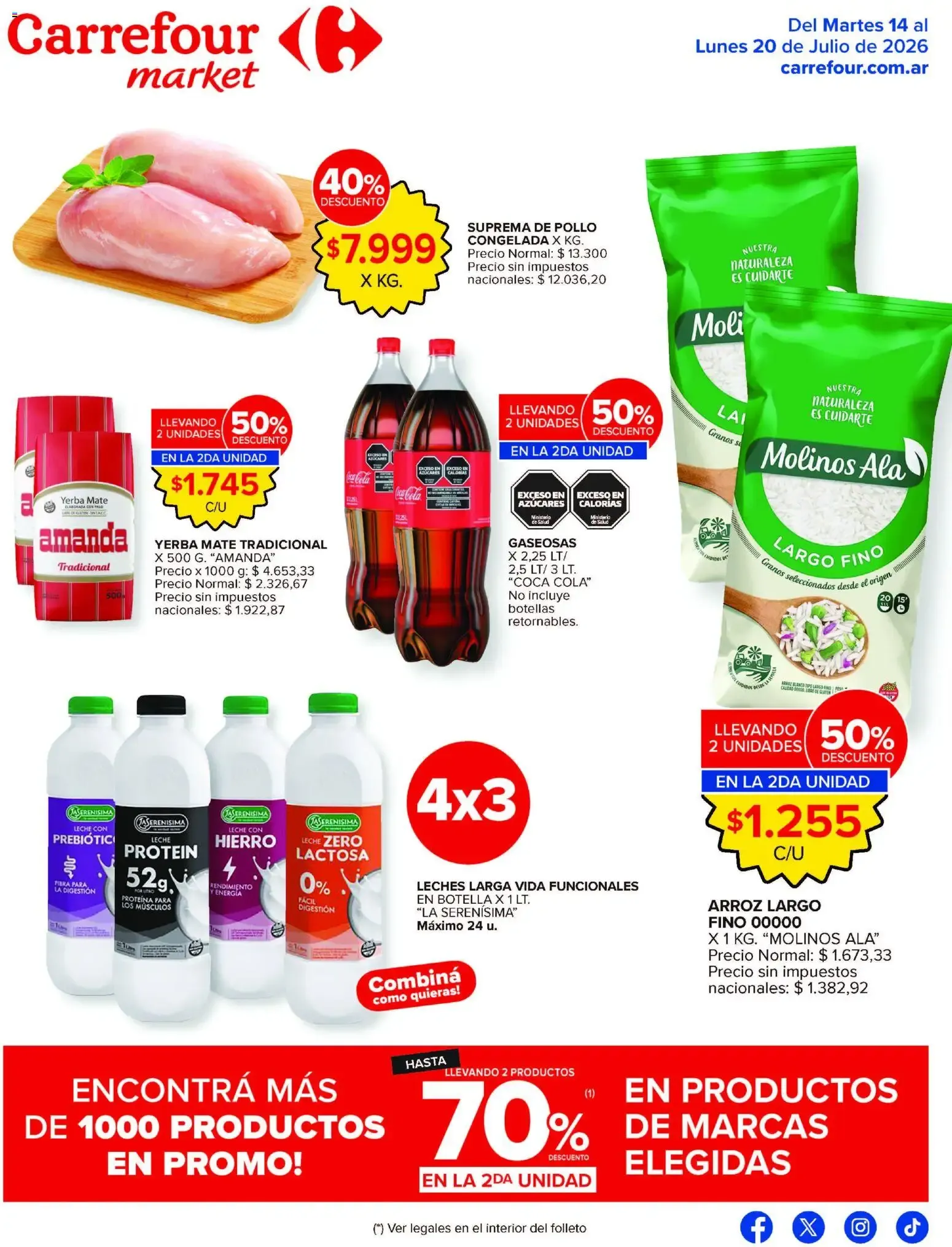 Ofertas de Carrefour ofertas || del 14/07/2026 - 20/07/2026 || Promociones 14 de julio al 20 de julio 2026 - Página 34 del catálogo