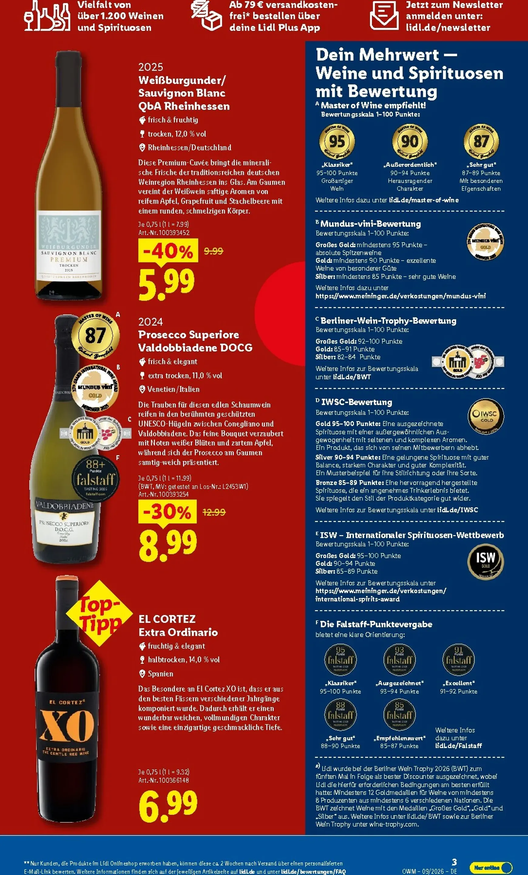 Lidl - Wein & Spirituosen Prospekt – von Dienstag 01.09.2026 bis Mittwoch 30.09.2026 von 1. September bis 30. September 2026 - Prospekt seite 3
