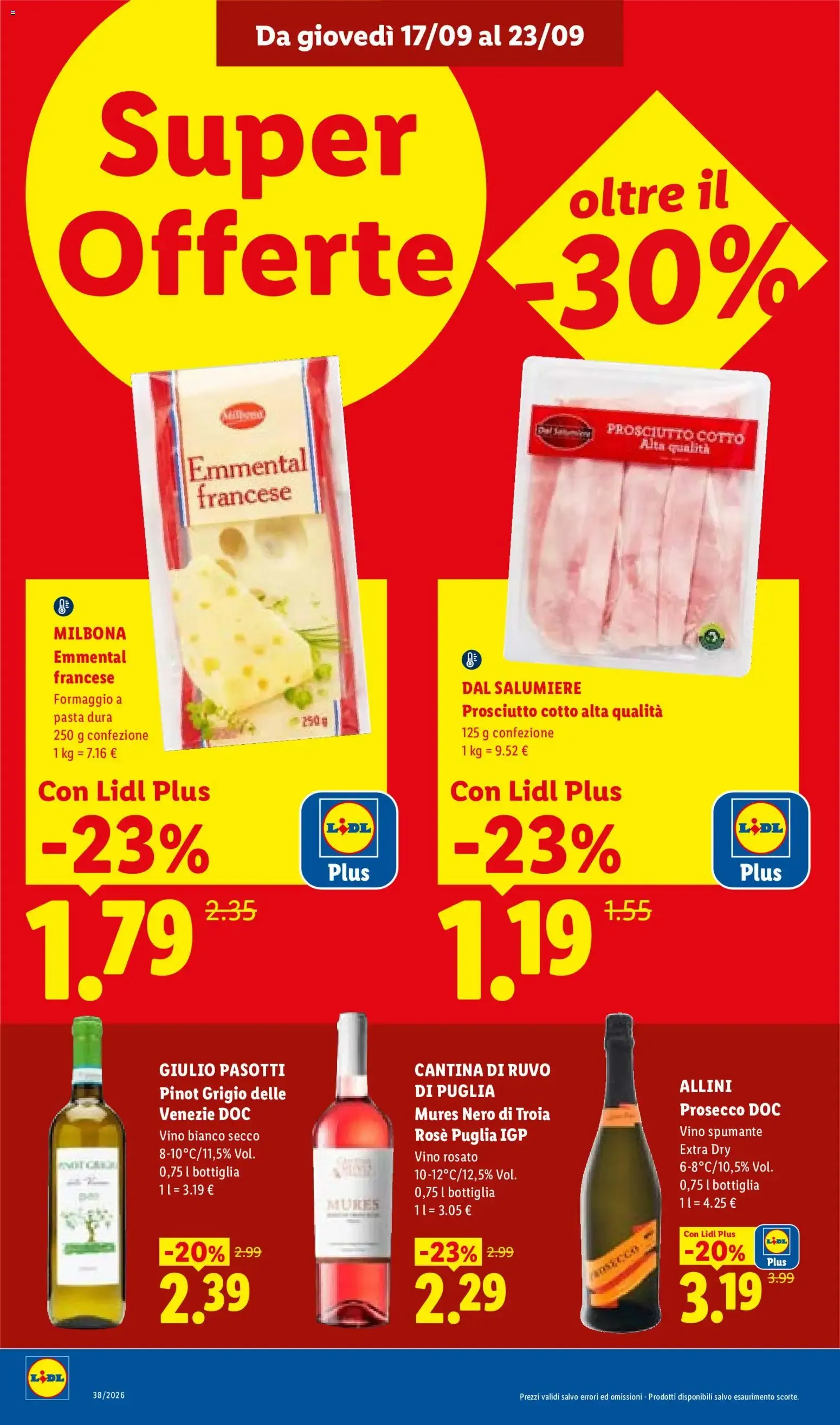 Lidl XXL Grande formato, grande convenienza y Mega Offerte da 17 settembre a 23 settembre di 2026 - Pagina del volantino 14