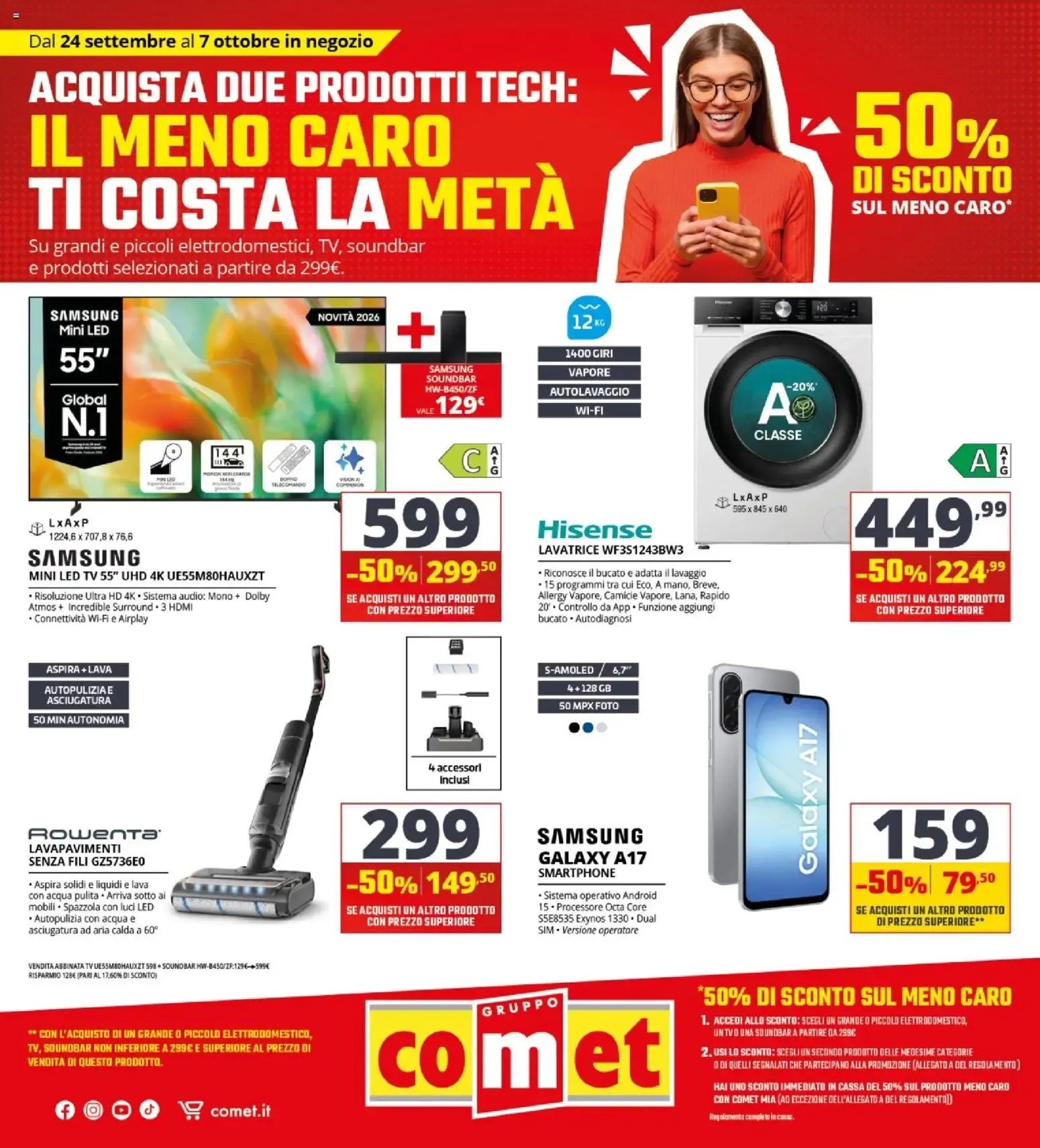 ACQUISTA DUE PRODOTTI TECH: IL MENO CARO TI COSTA LA METÀ da 24 settembre a 7 ottobre di 2026 - Pagina del volantino 1