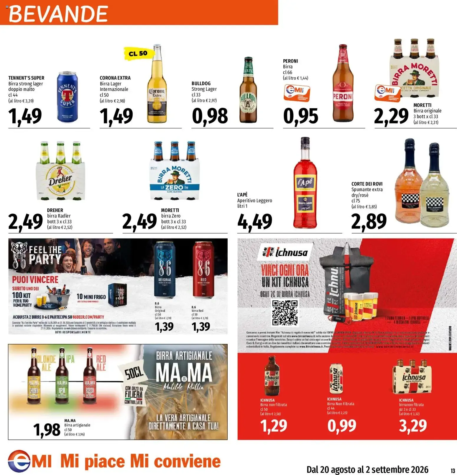 EMI volantino dal 20/08/2026 - online Offerte da 20 agosto a 2 settembre di 2026 - Pagina del volantino 13