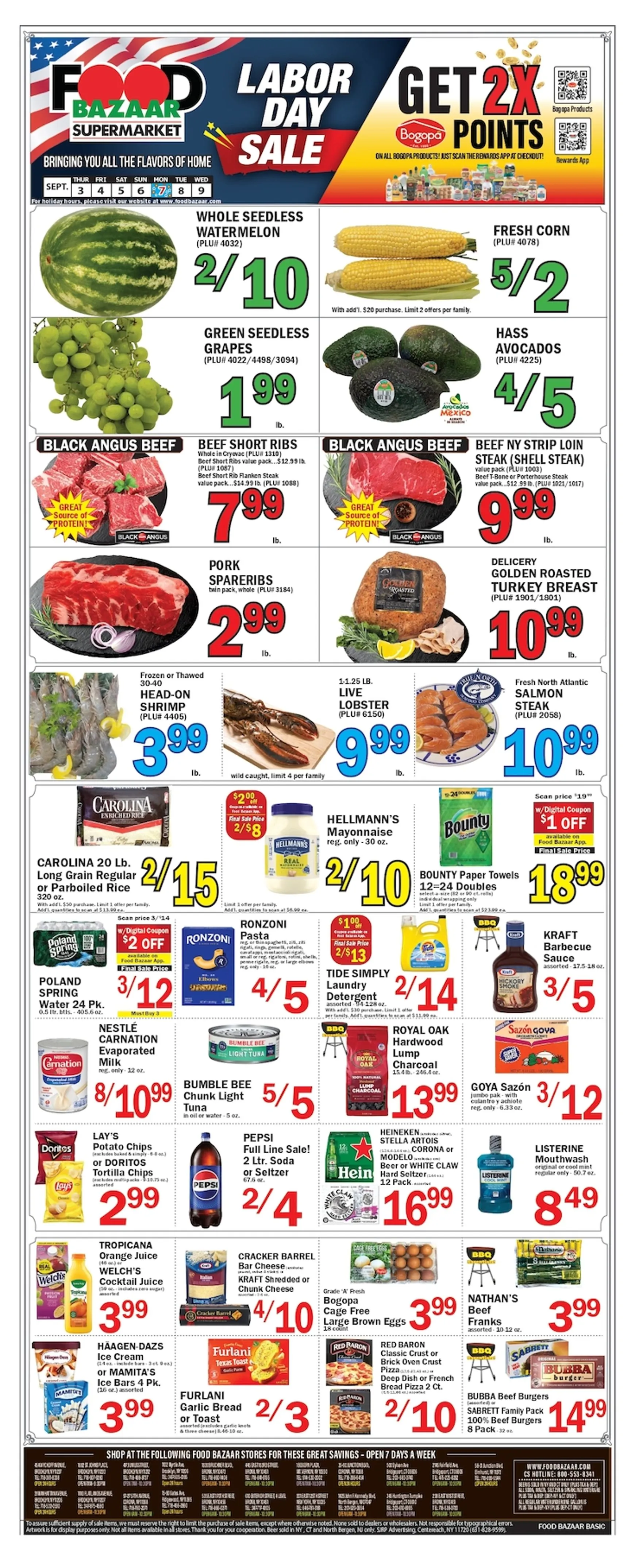 Food Bazaar Labor Day Sale